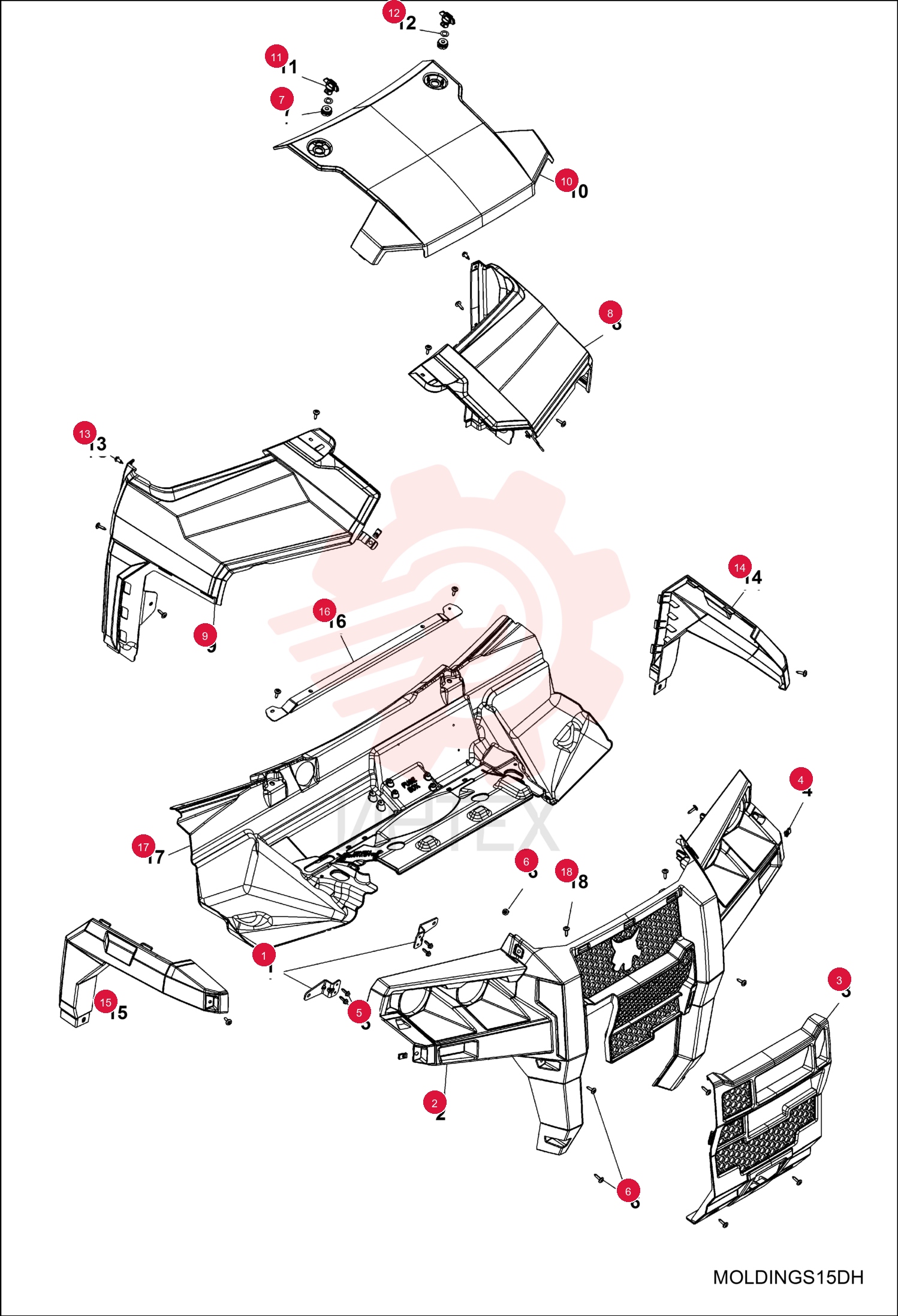 BRACKET, BUMPER FRONT 7027640 (2)