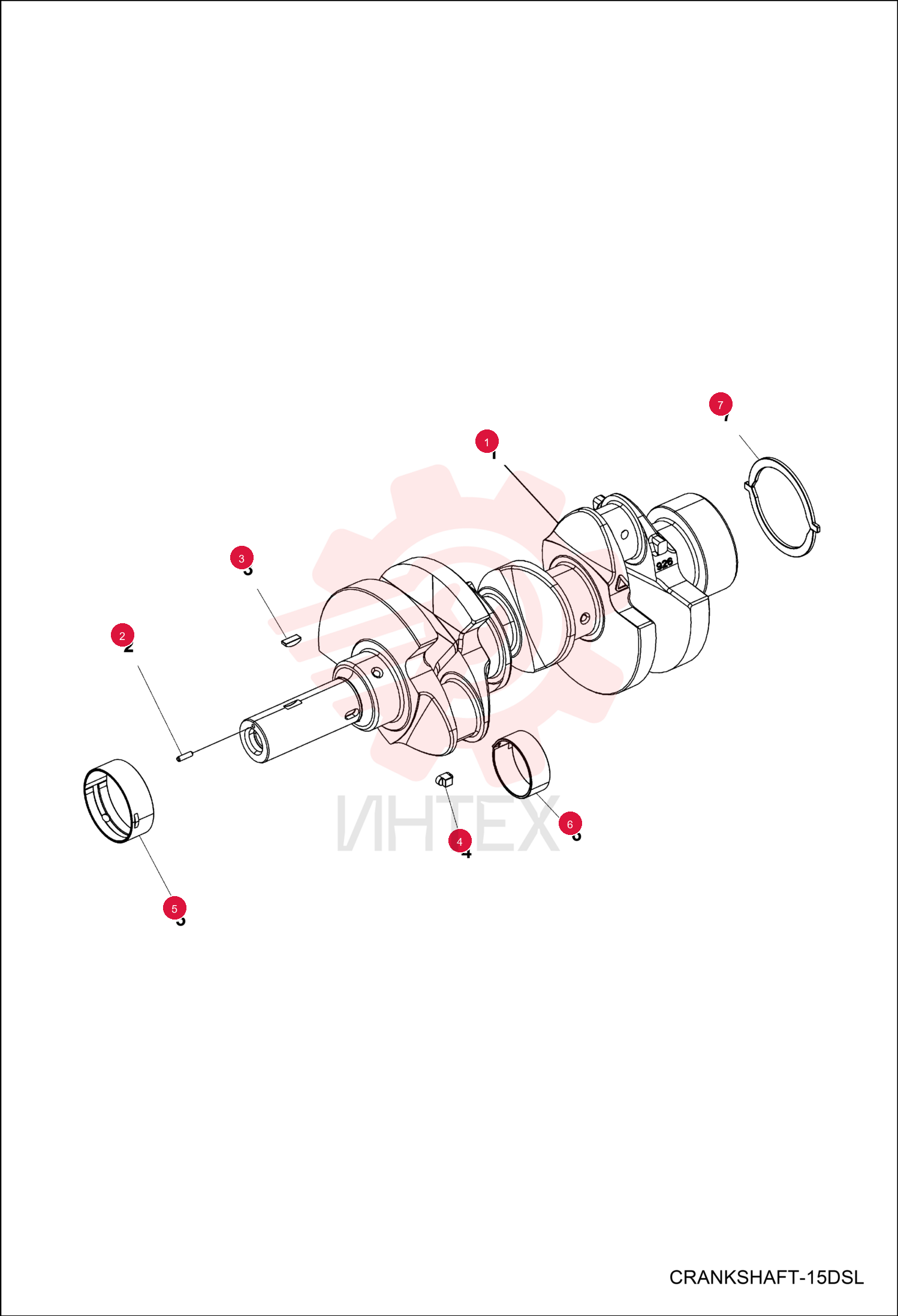 CRANKSHAFT ASSEMBLY 7258619 (4)