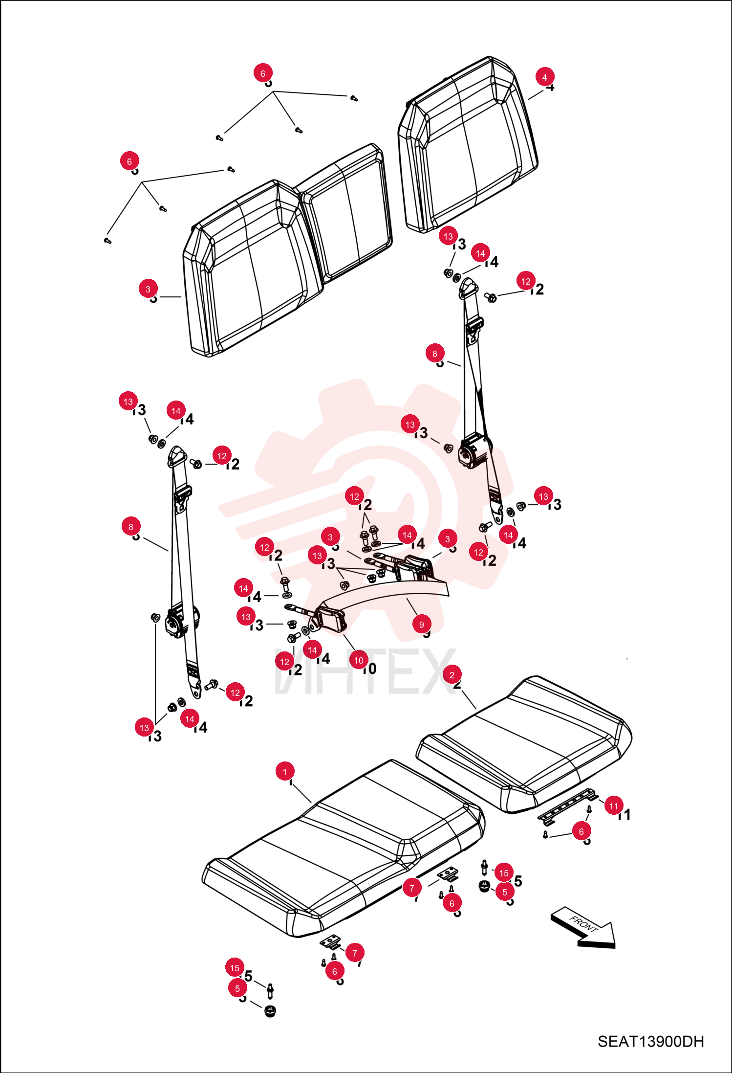 CUSHION, SEAT 7025539 (1)