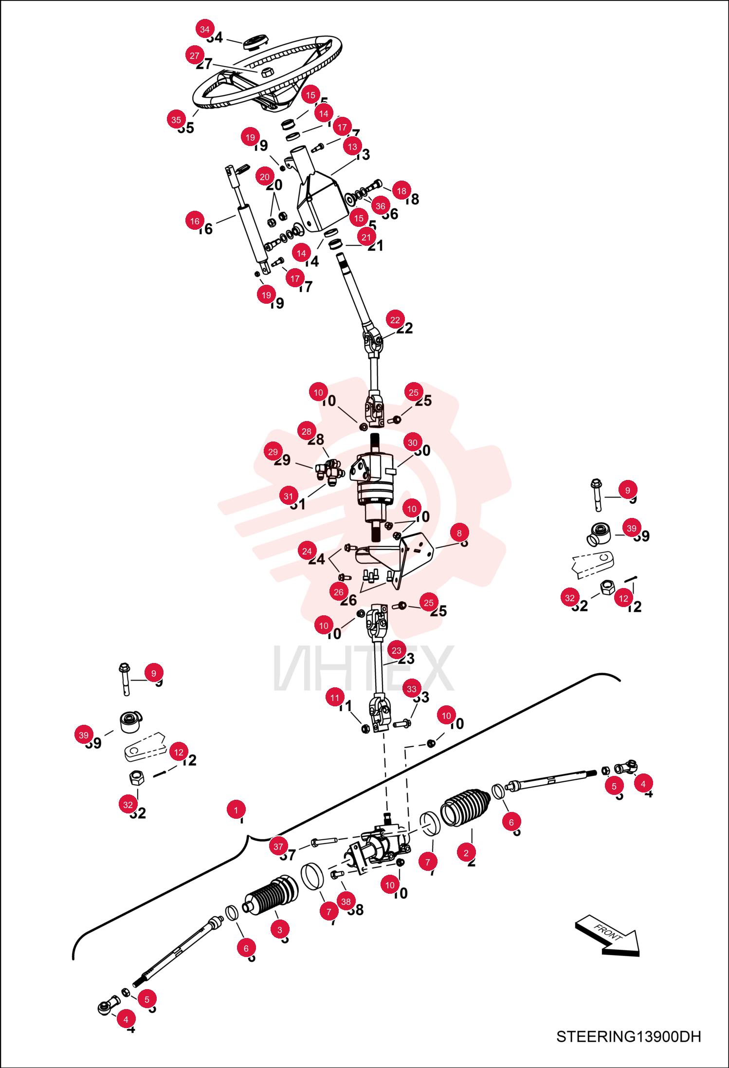 HOUSING, GEARBOX STEERING 7027514 (2)