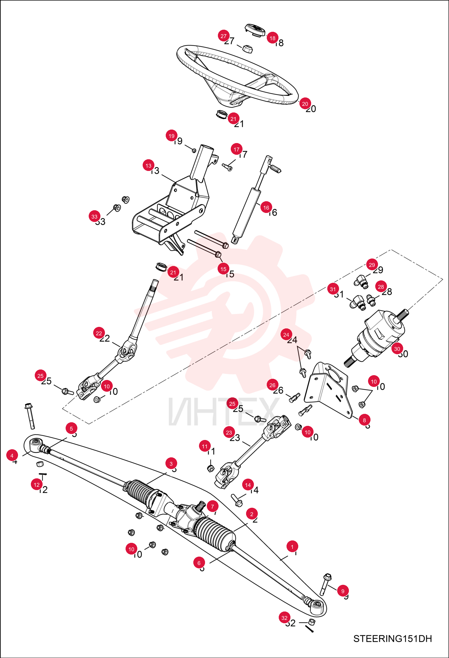 HOUSING, GEARBOX STEERING 7027514 (3)