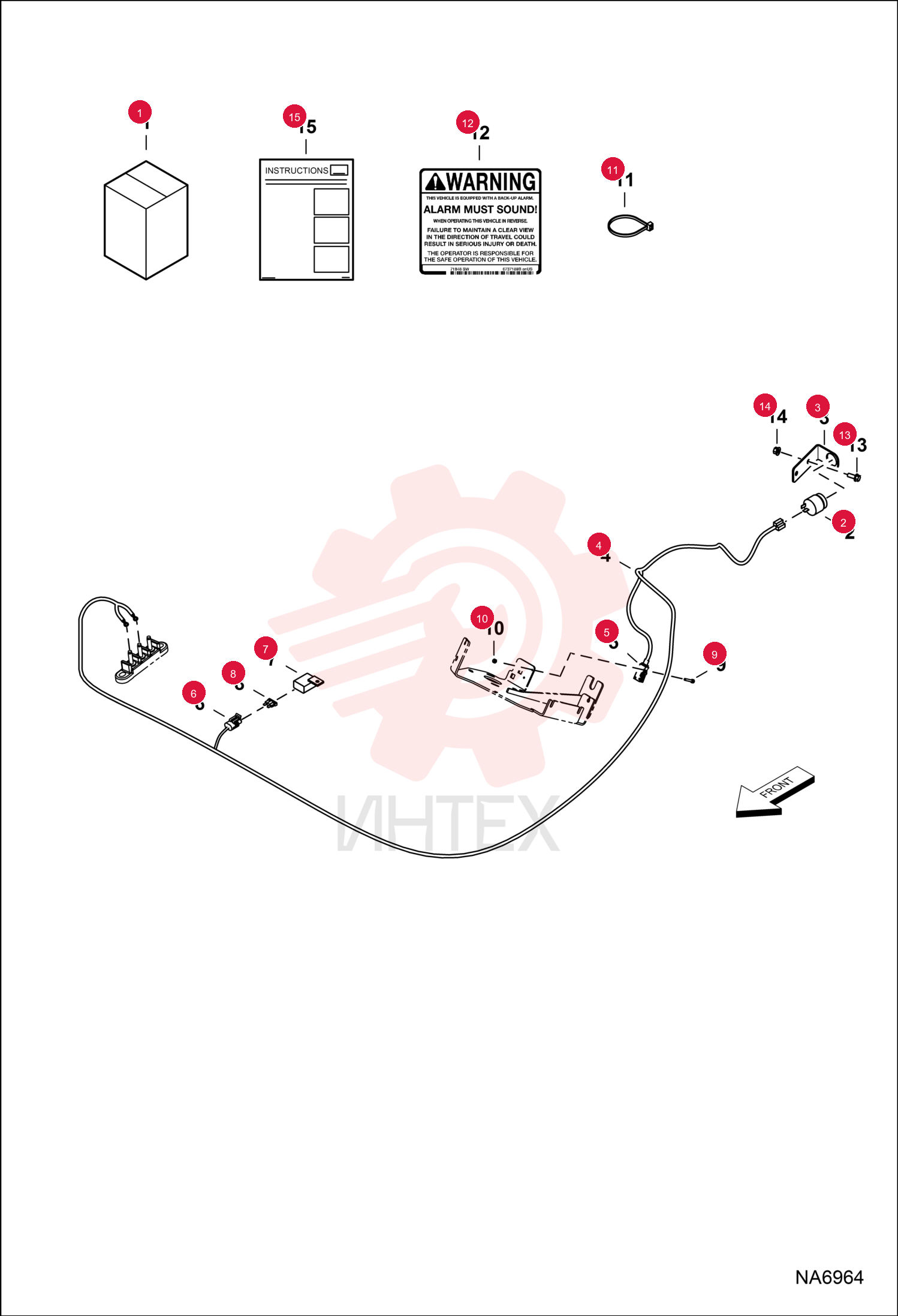 KIT, ALARM BACK-UP 7222651 (3)