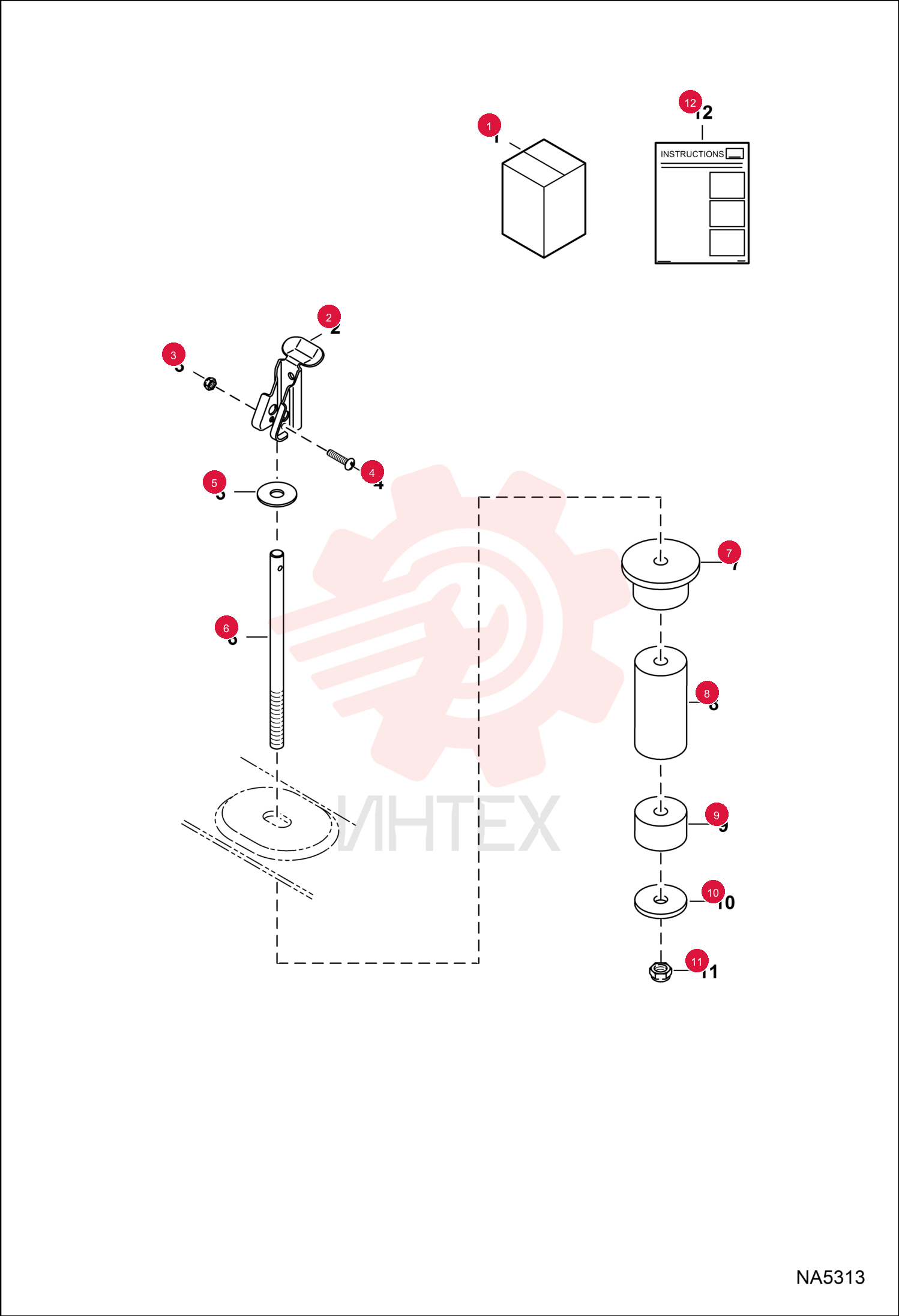KIT, BOX ANCHOR 7198443 (1)