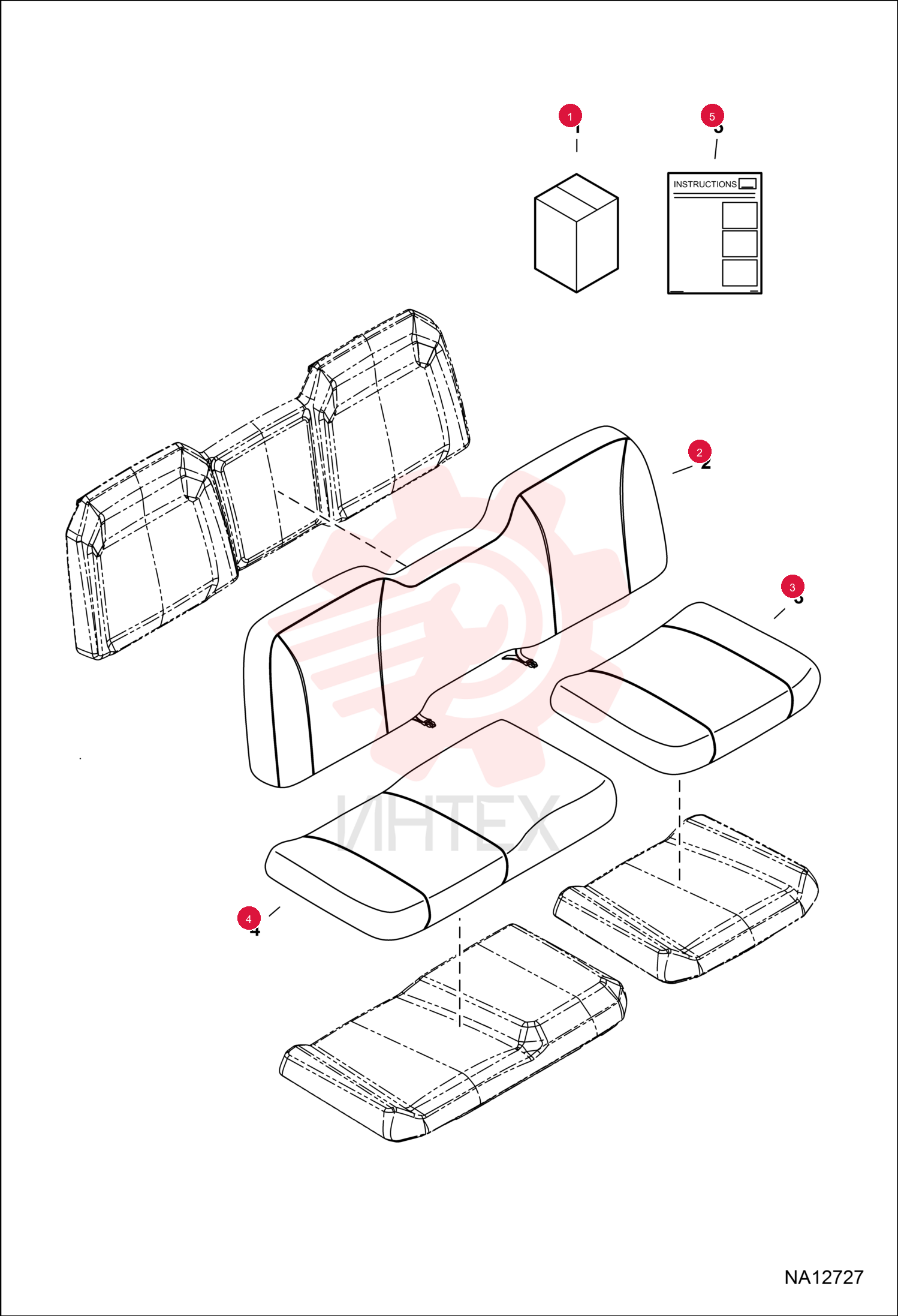 KIT COVER SEAT 7311707 (4)