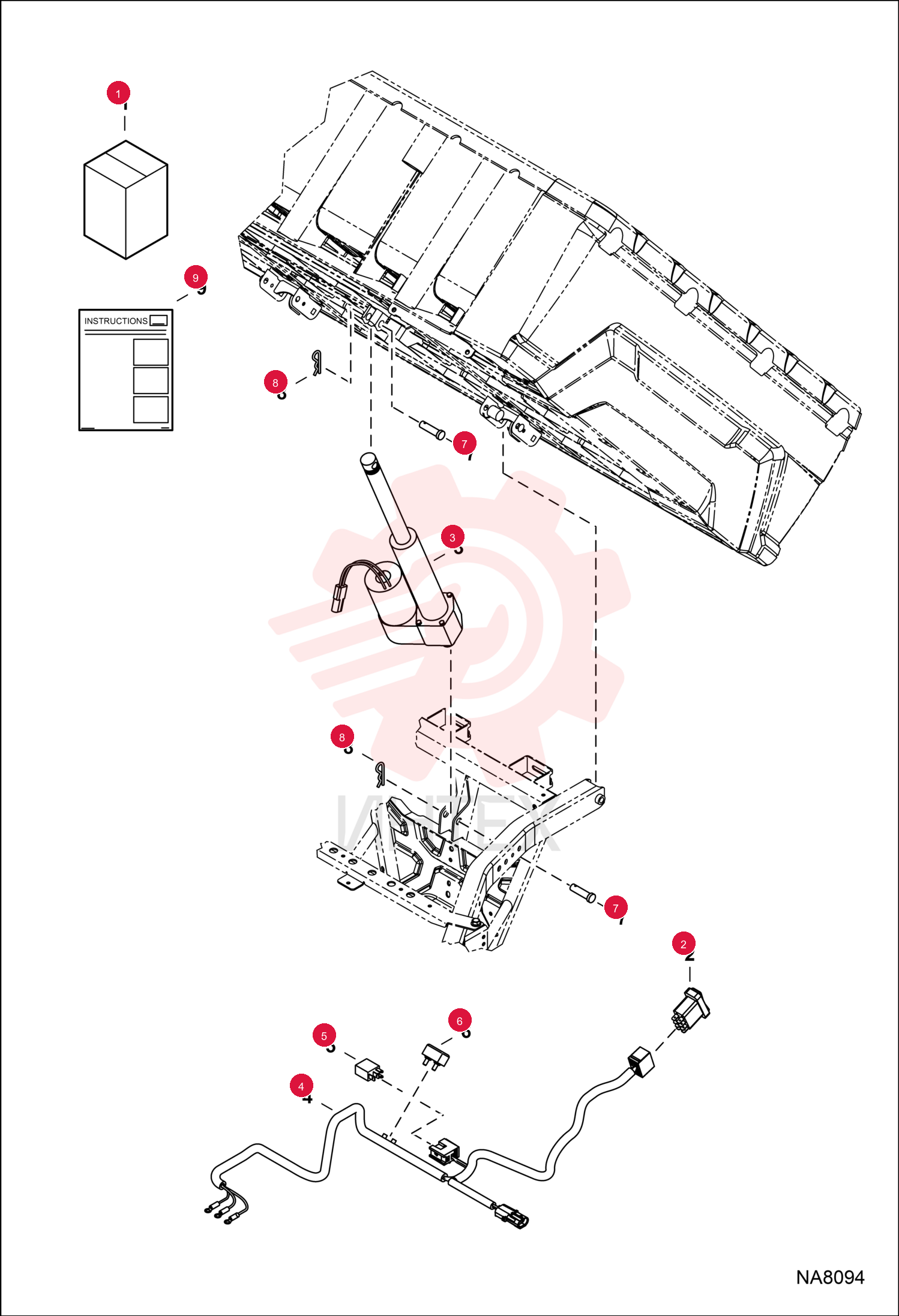 KIT, ELECTRIC BOX LIFT 7227912 (2)