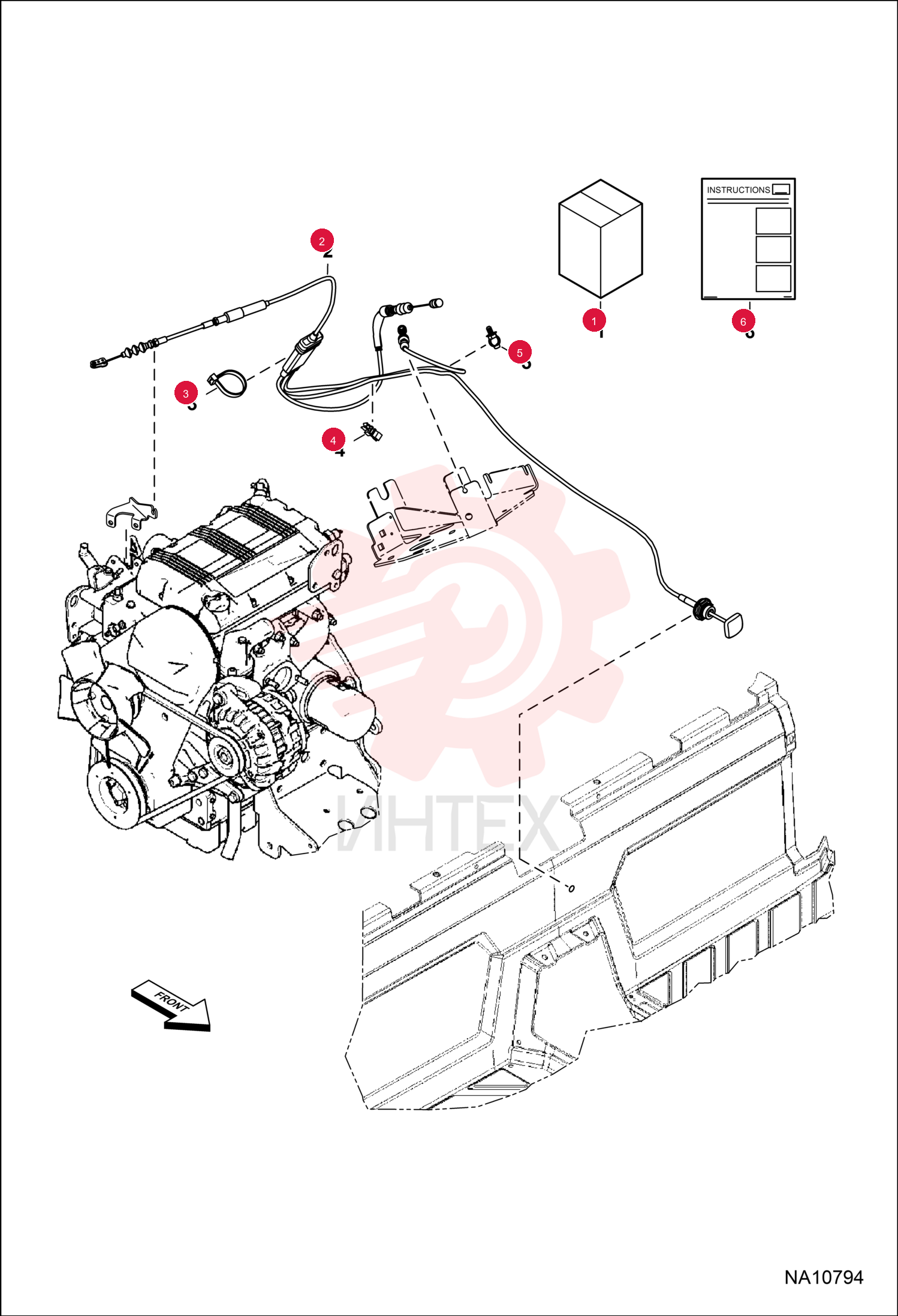KIT, THROTTLE HAND 7265423 (2)