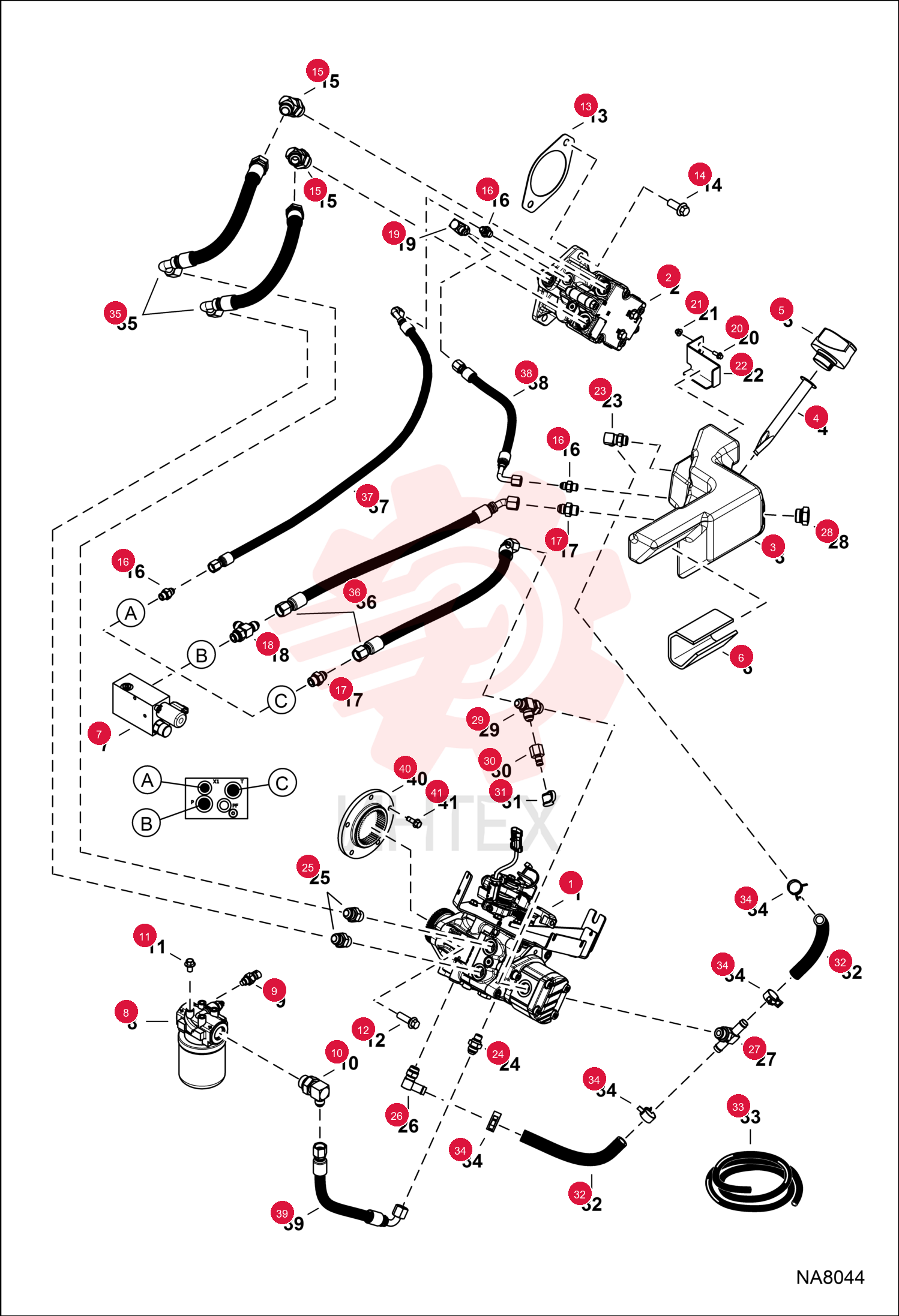 MOTOR, DRIVE HYD 7252861 (1)