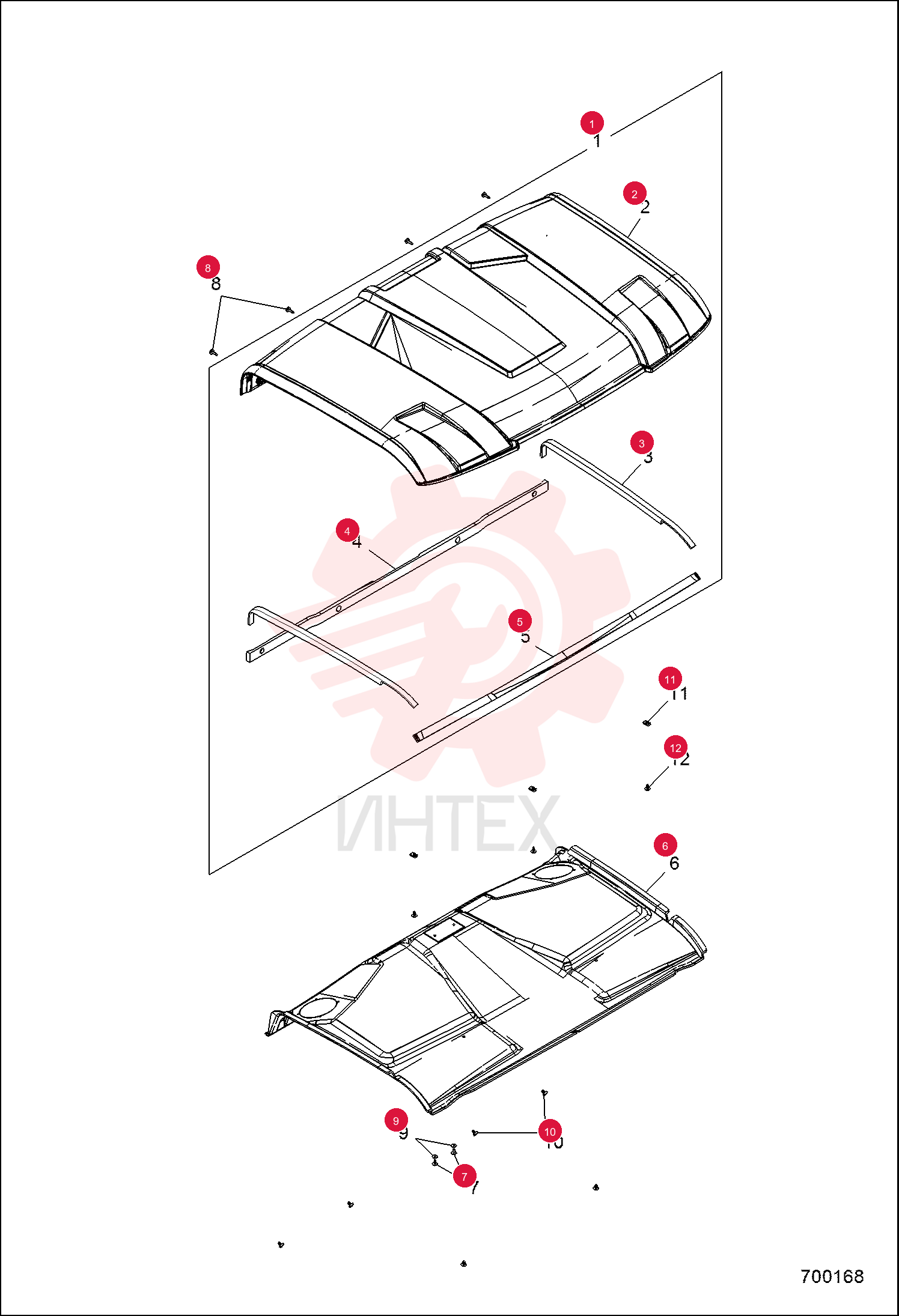 ROOF, ASSY 7027787 (4)