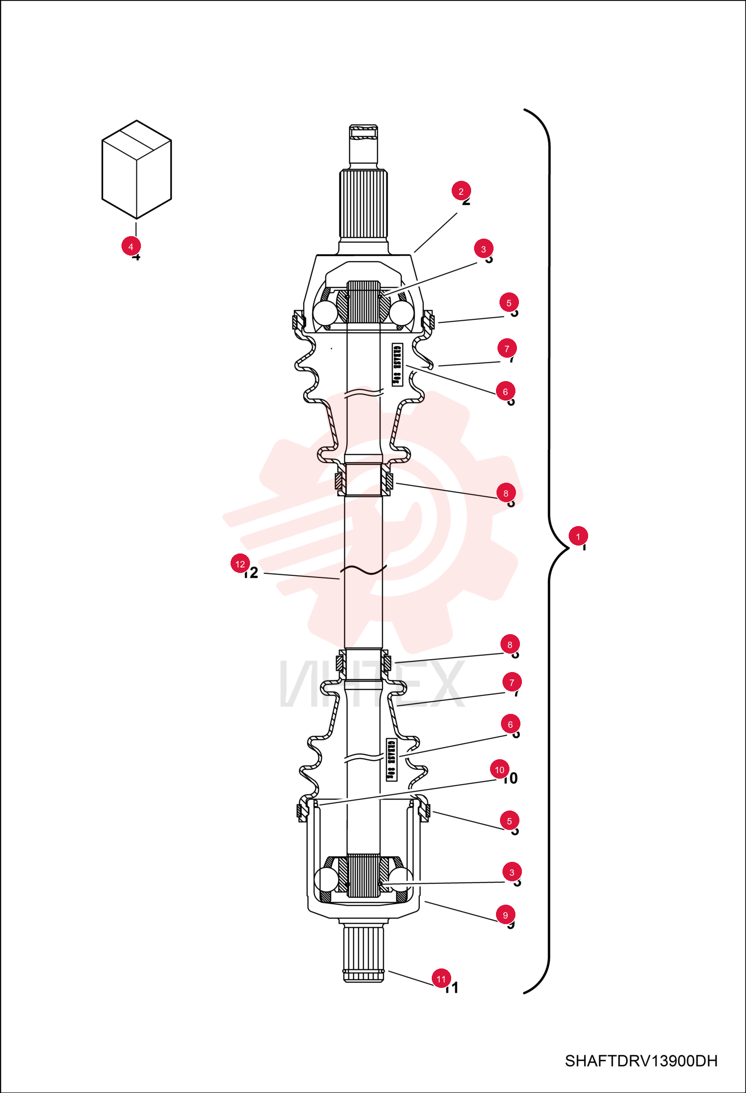SHAFT, HALF FRONT 7027507 (1)