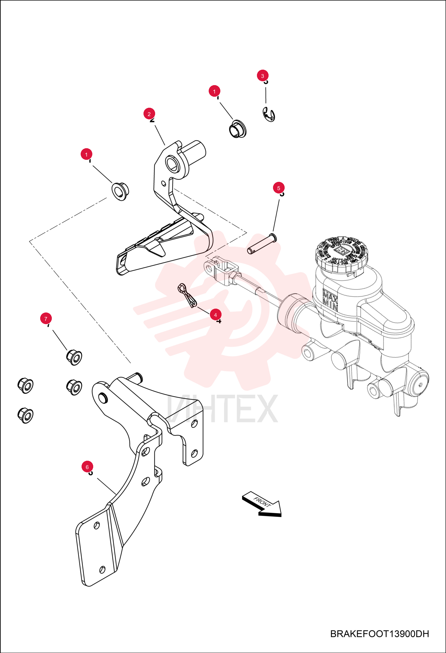 BRACKET, PIVOT 7258274 (2)