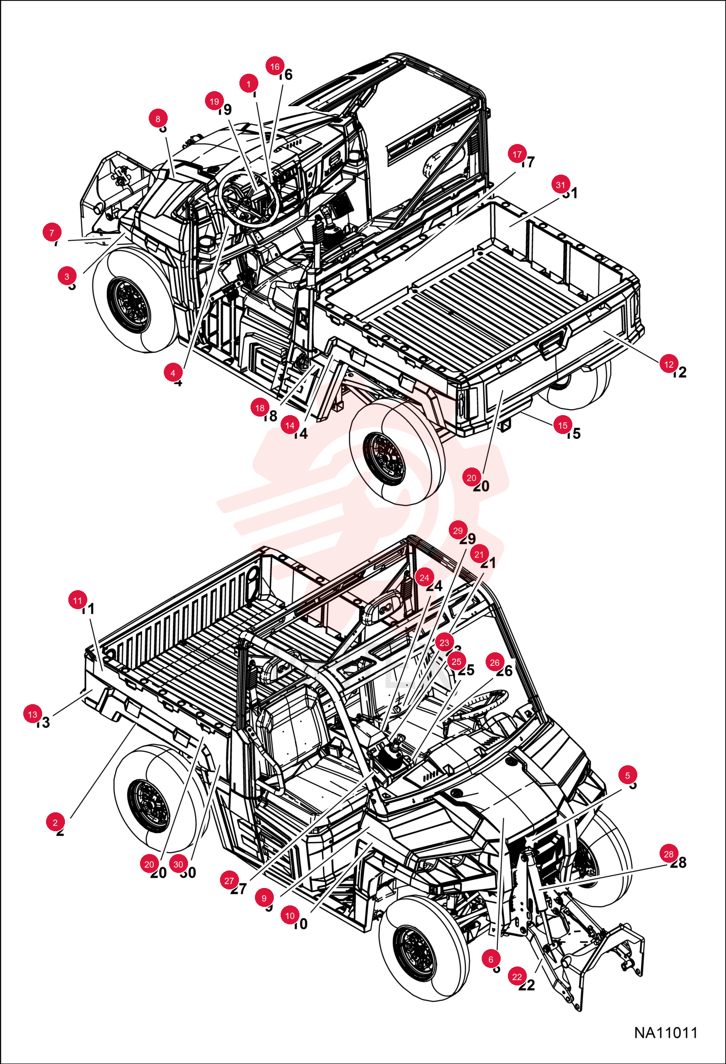 DECAL, CAUTION, "SHIFT AT IDLE" 7016347 (4)