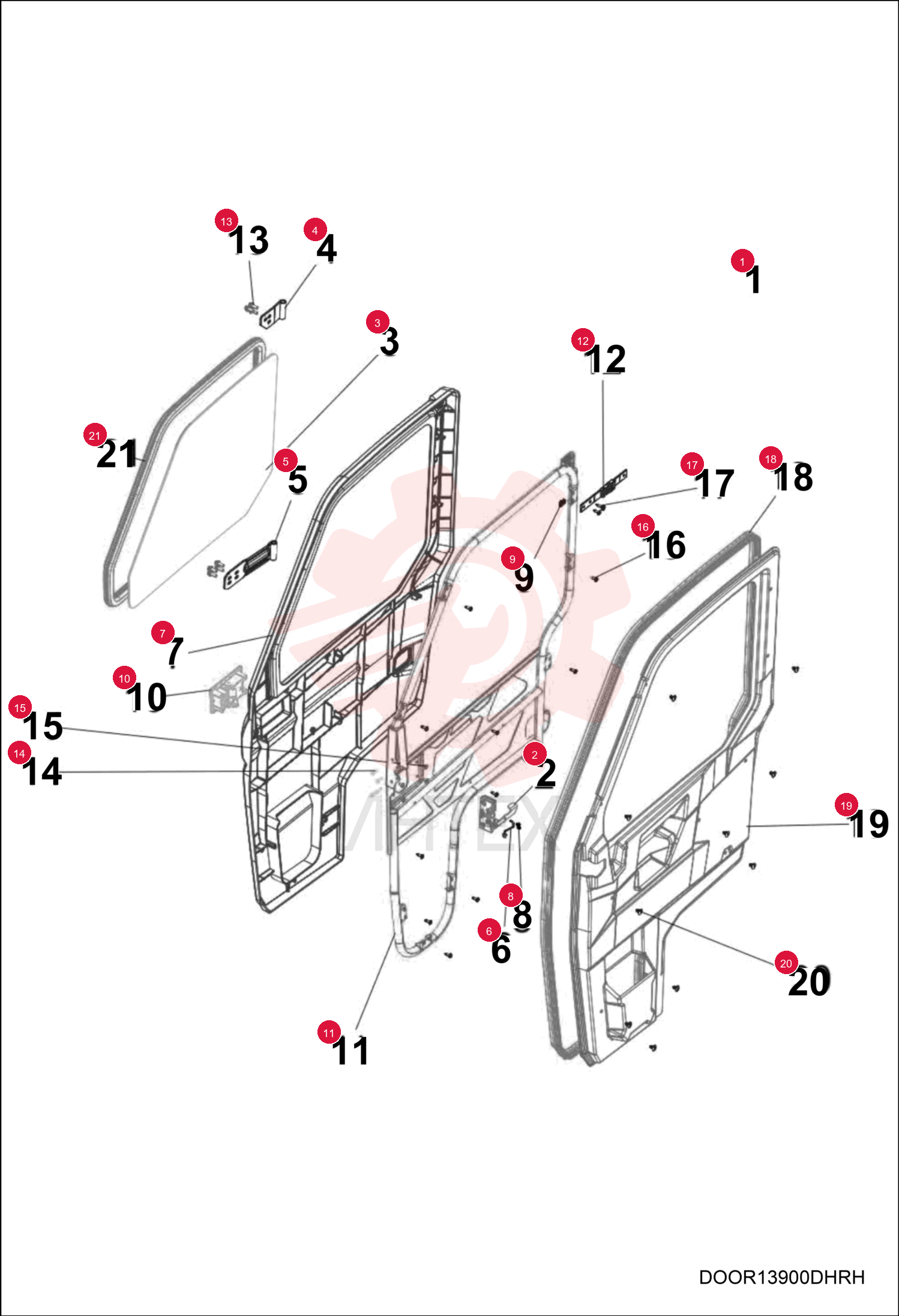 DOOR ASSEMBLY RH 7027789