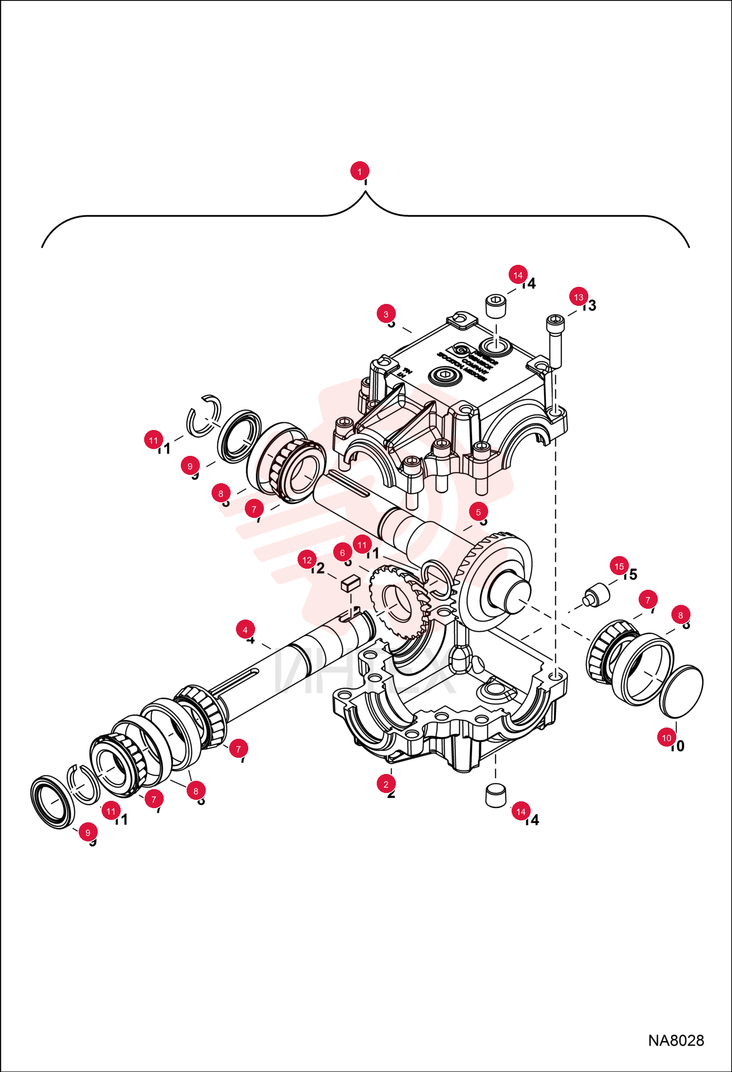 HOUSING, GEARBOX 7023309 (2)