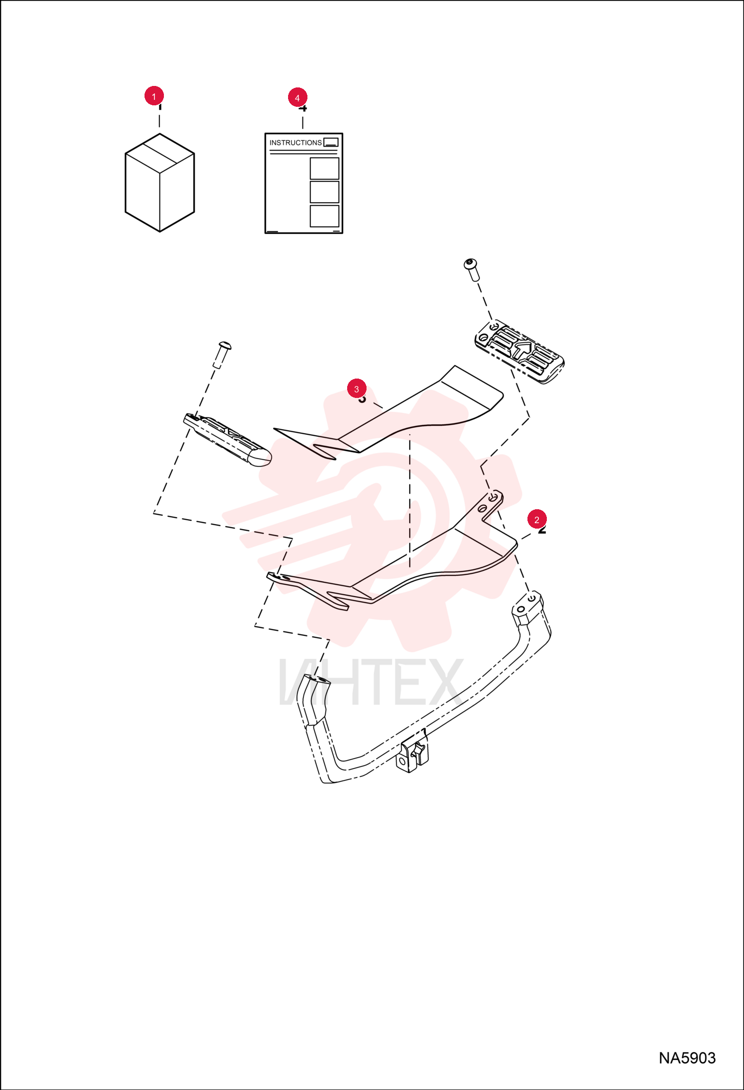 KIT, PLATE PEDAL TRAVEL 7230442 (1)