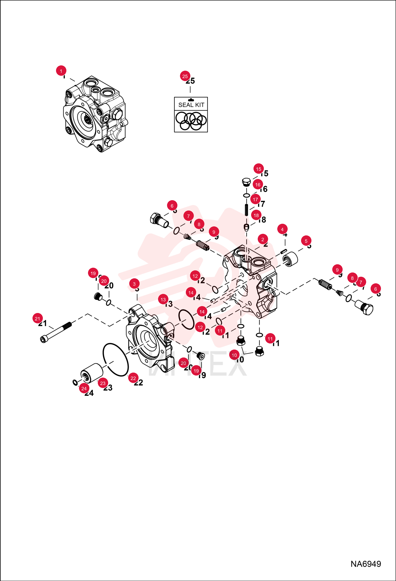 PUMP, HYD 7023339 (9)