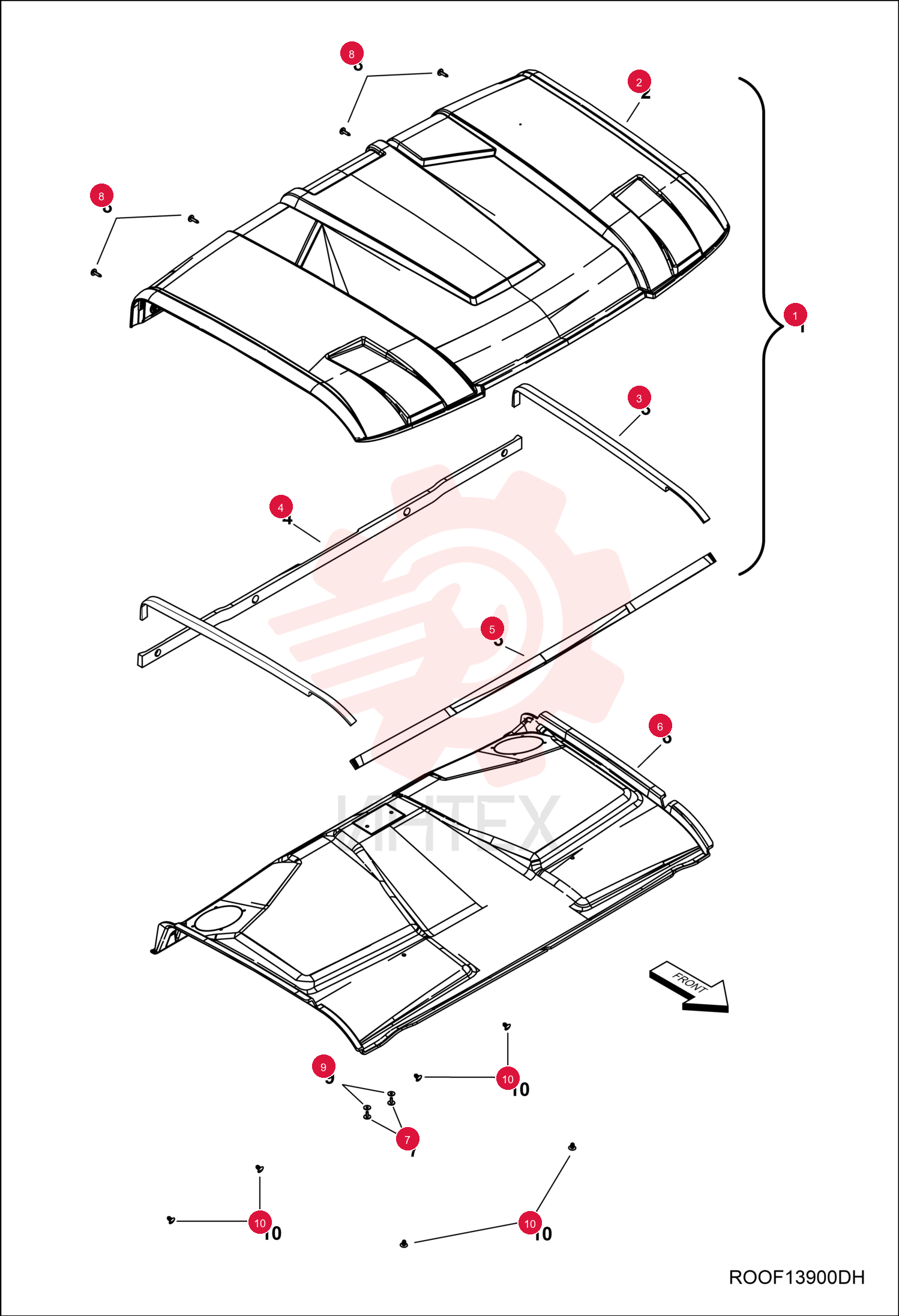 ROOF, ASSY 7027787 (1)