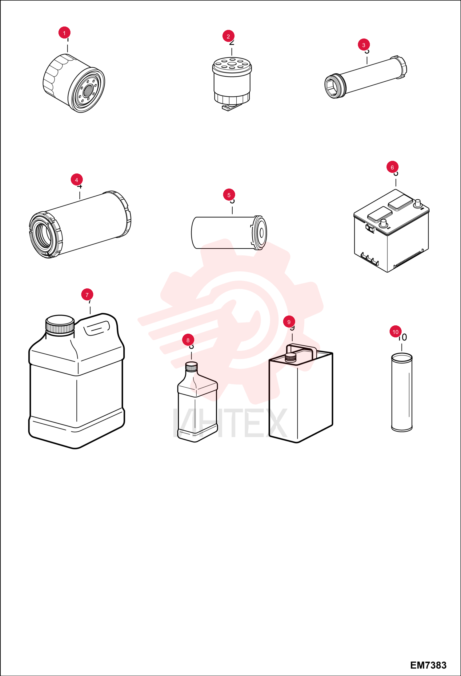 FILTER, OIL ENG 12 6671057 (1)