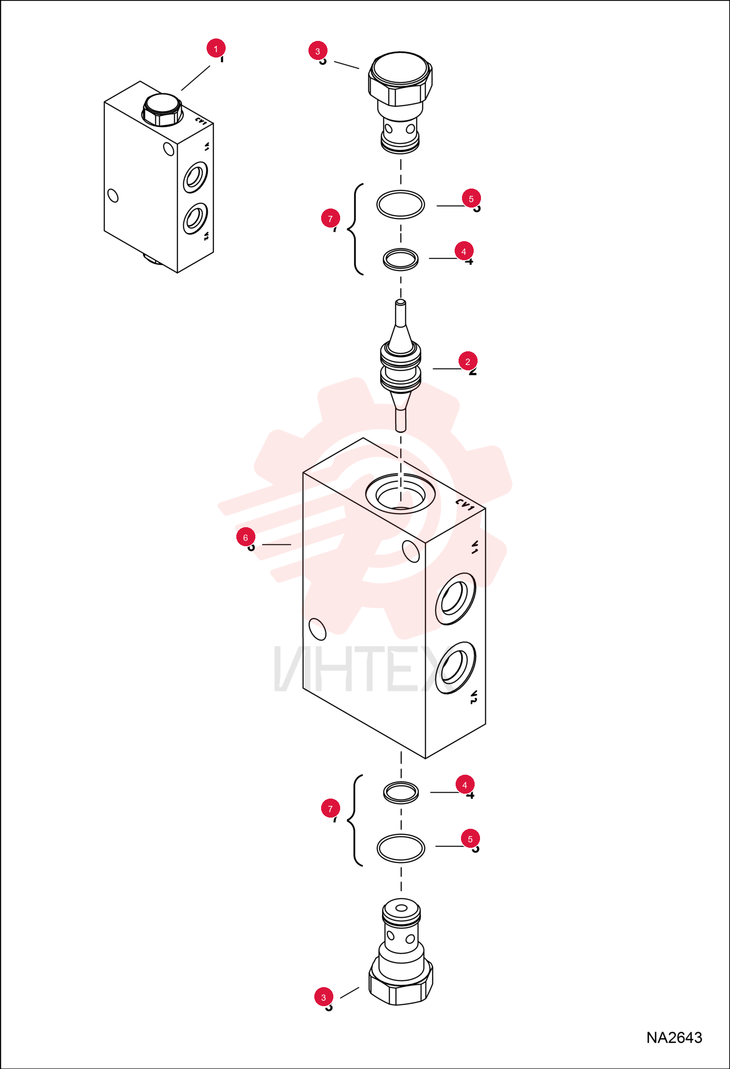 VALVE, LOCK BOOM SWING 7008325