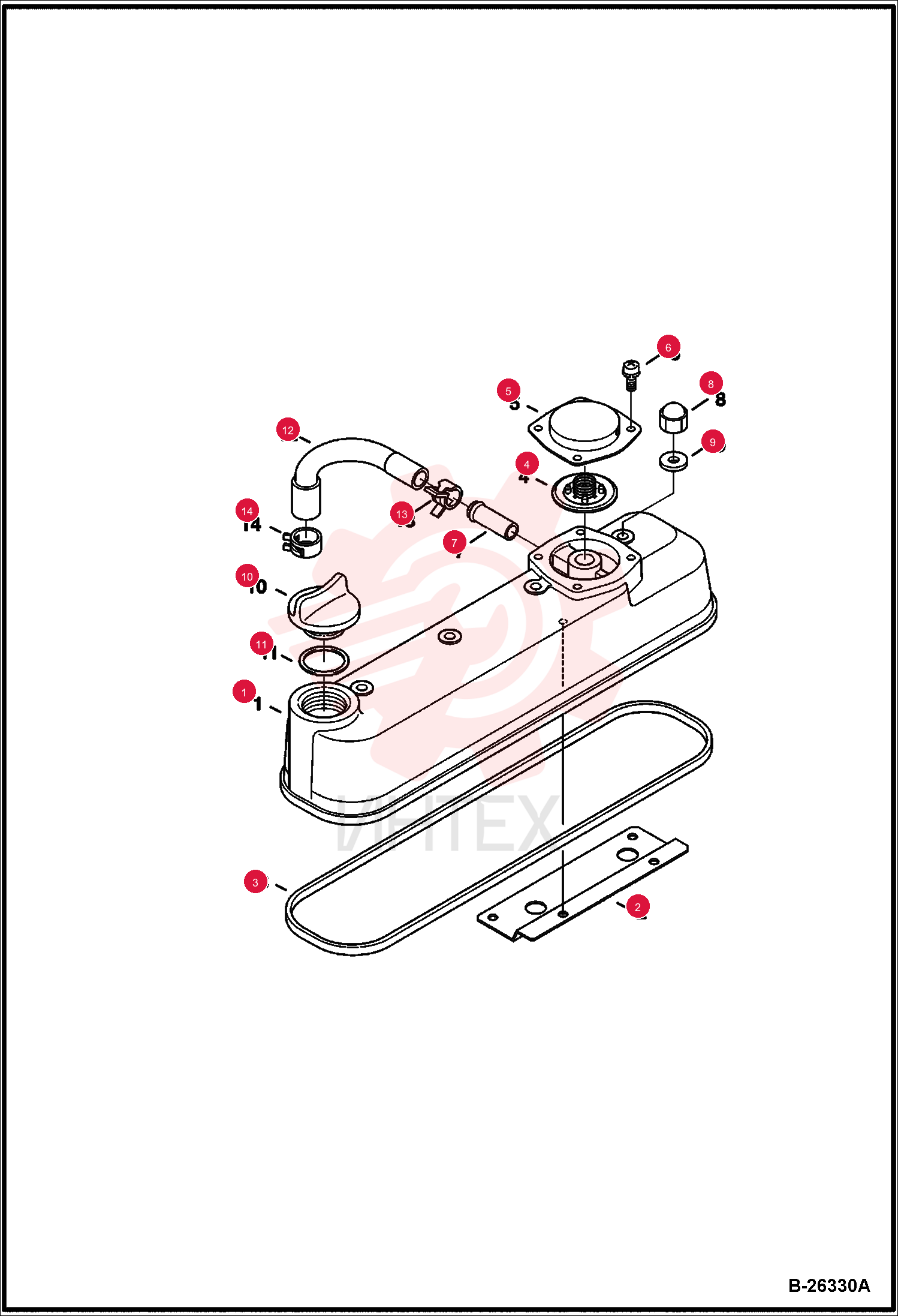COVER, HEAD CYL ENG 6698620 (2)