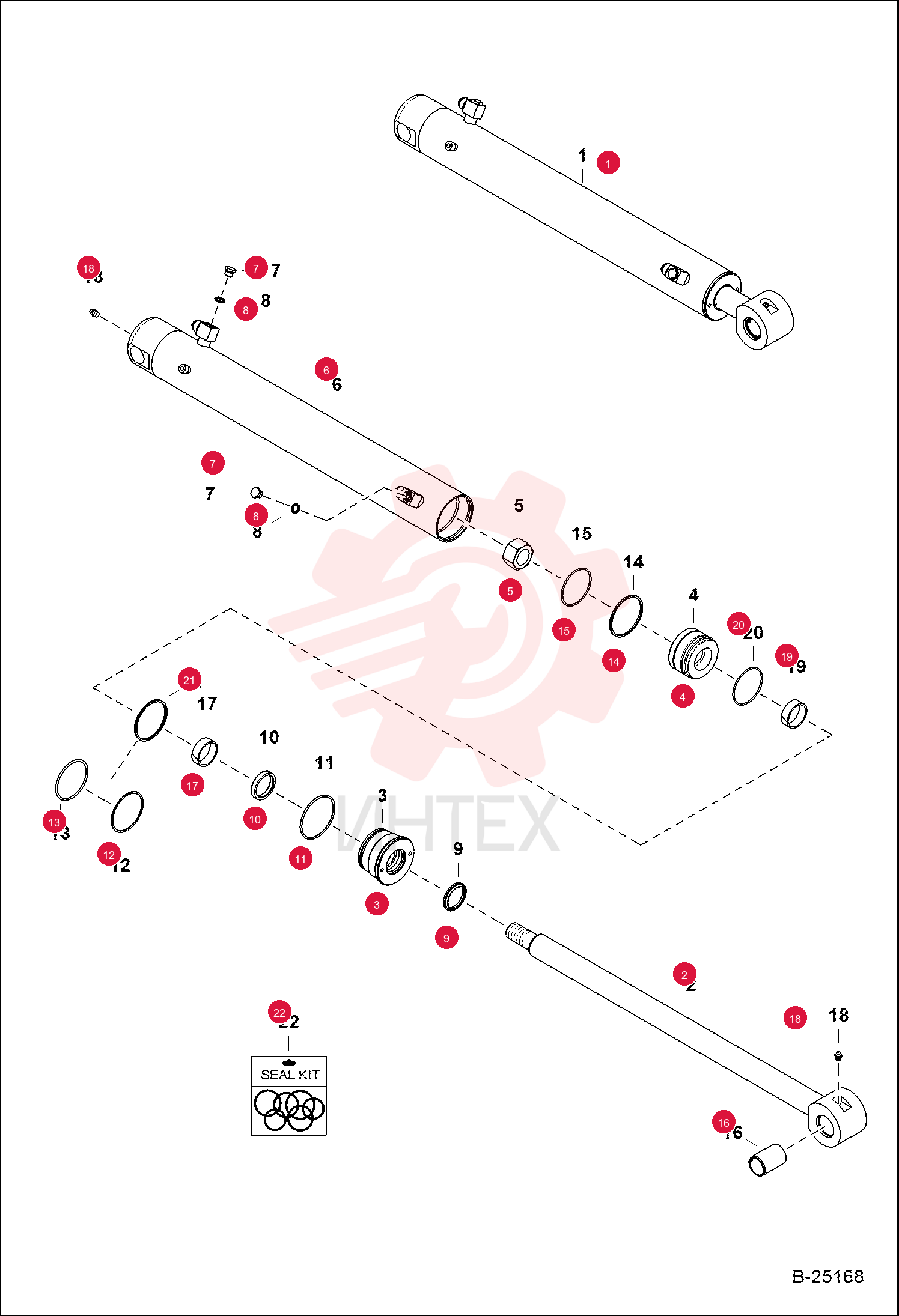 CYLINDER HYDRAULIC ASSEMBLY 7166446 (1)