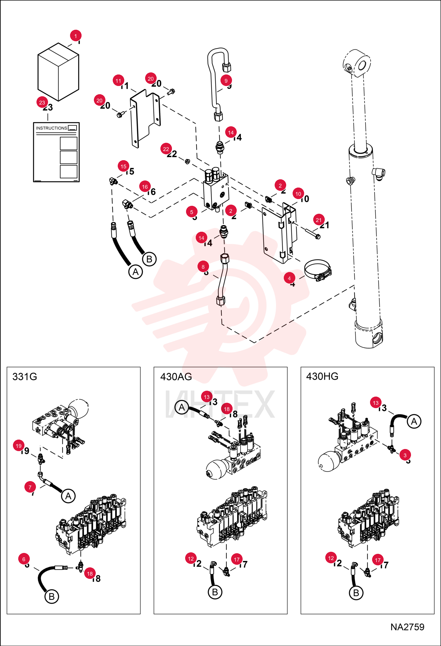 KIT, LOAD HOLD BOOM 7161975 (2)