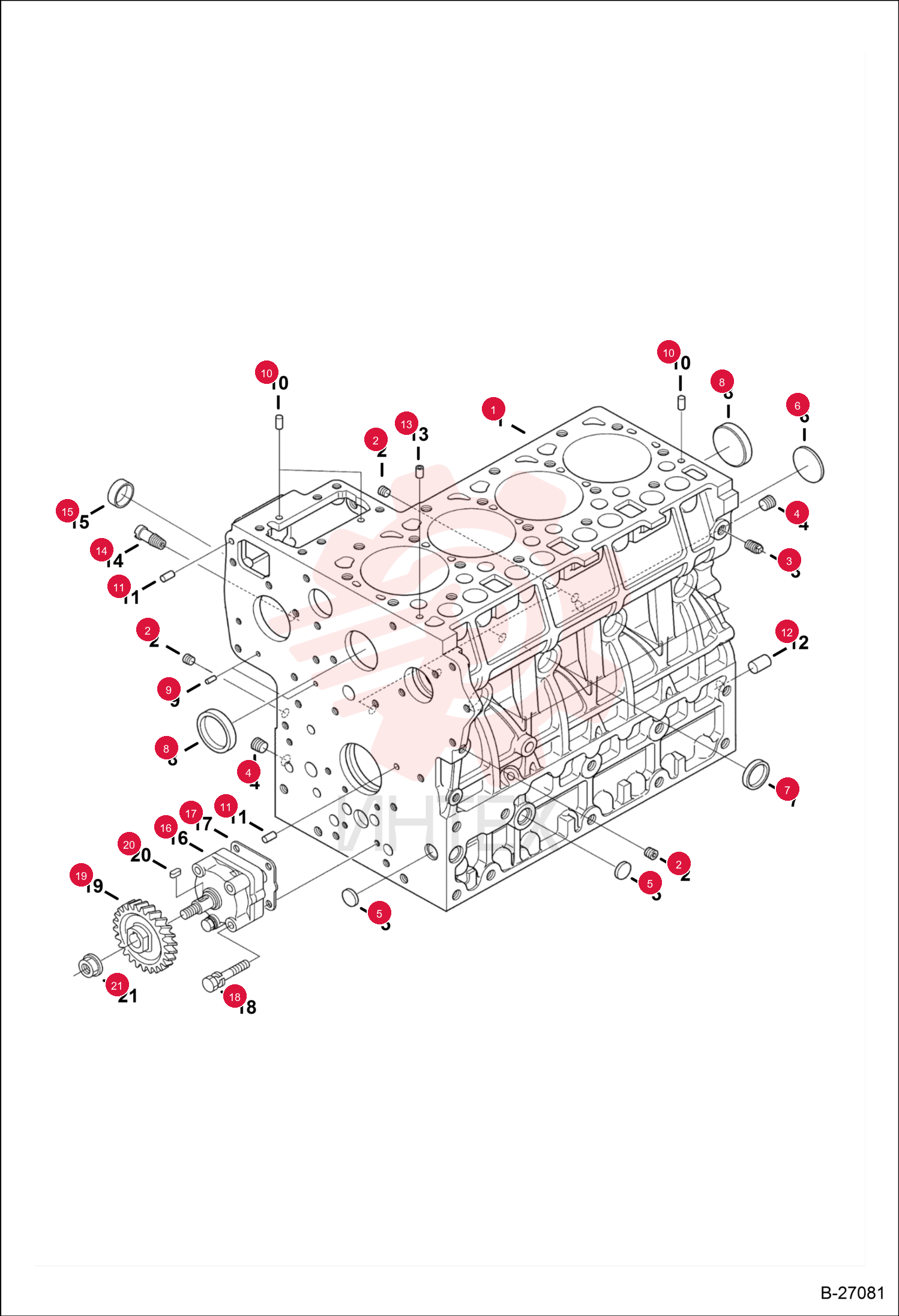 BLOCK, CYLINDER 6698245 (1)