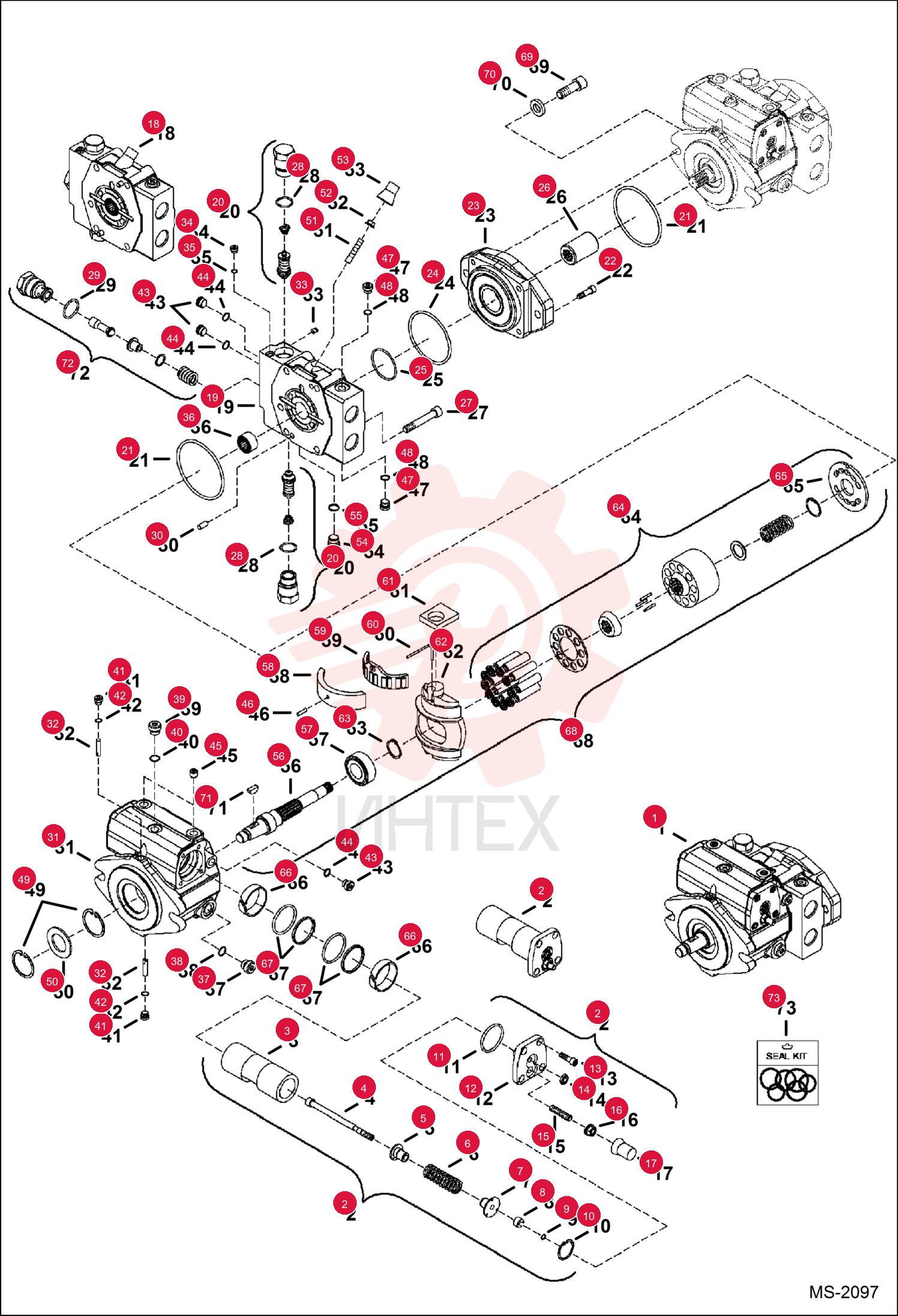 PUMP, HYD FRONT 6698356 (2)