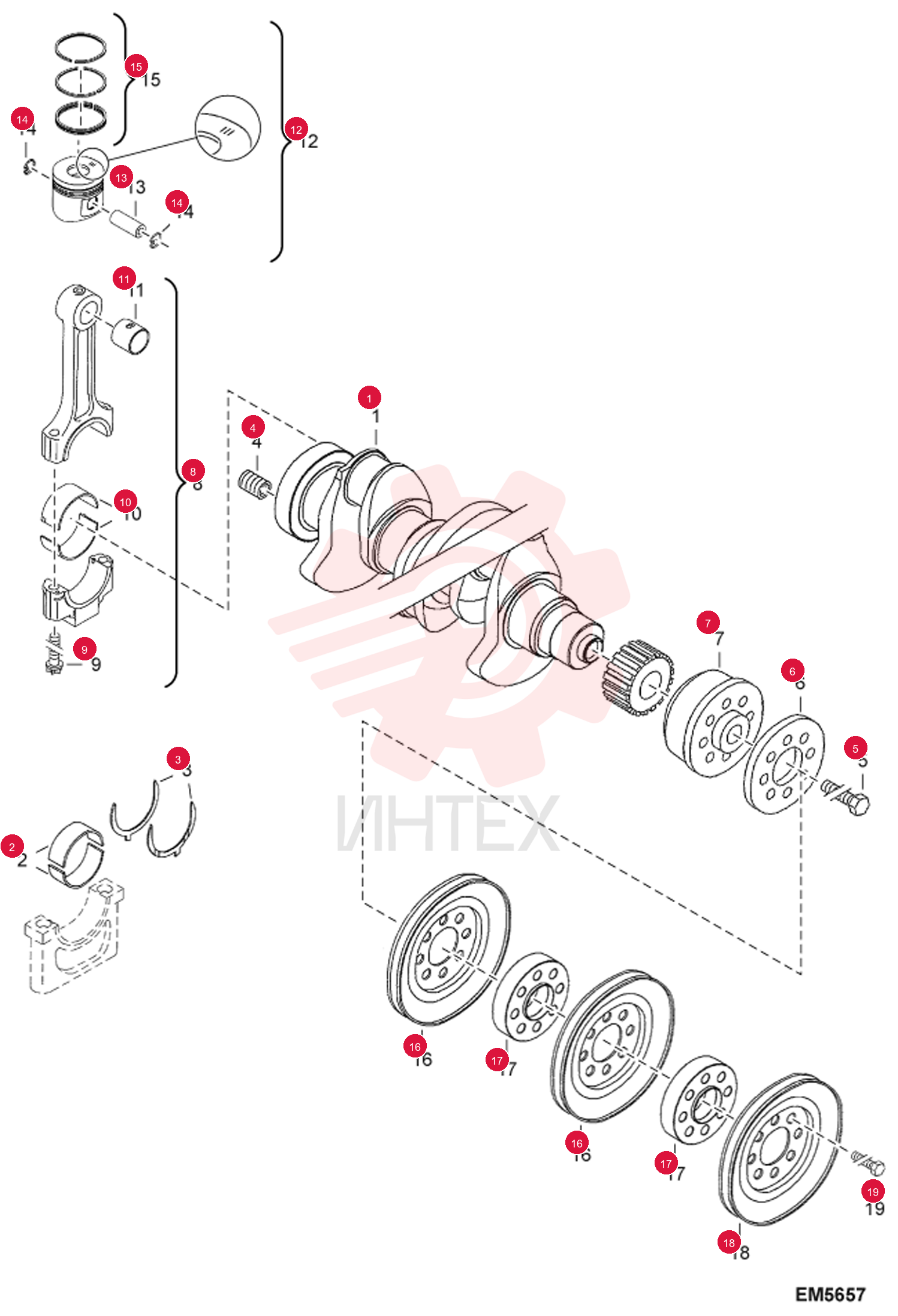 CRANKSHAFT 7013550