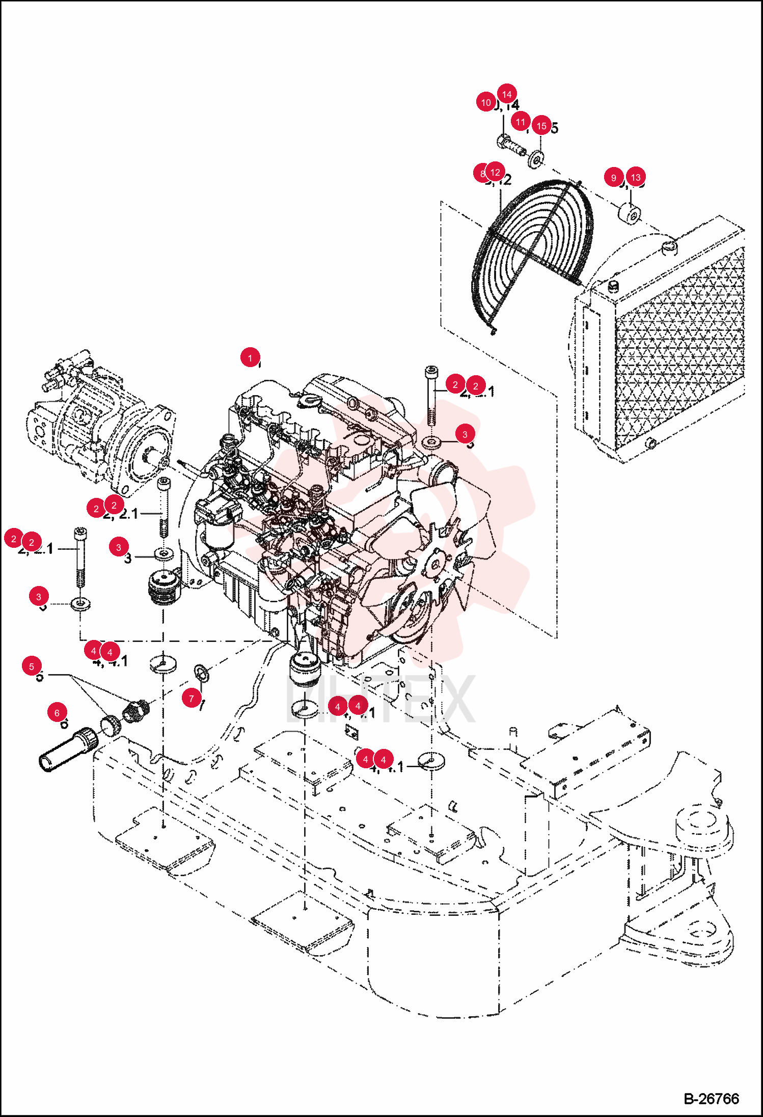 ENGINE, TEREX 442 5411662230 (1)