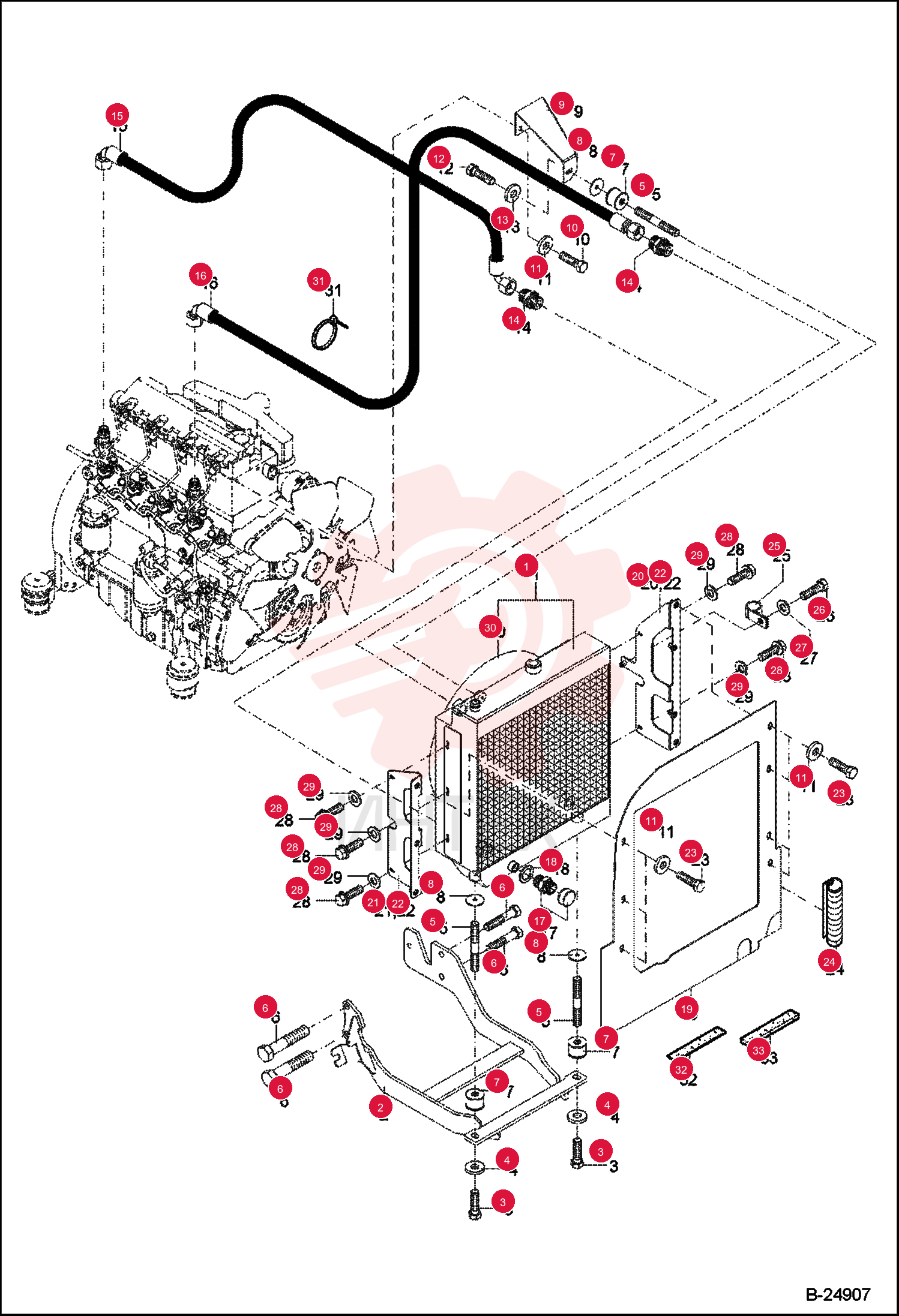 EXCHANGER, OIL COOLER 5010672001 (1)