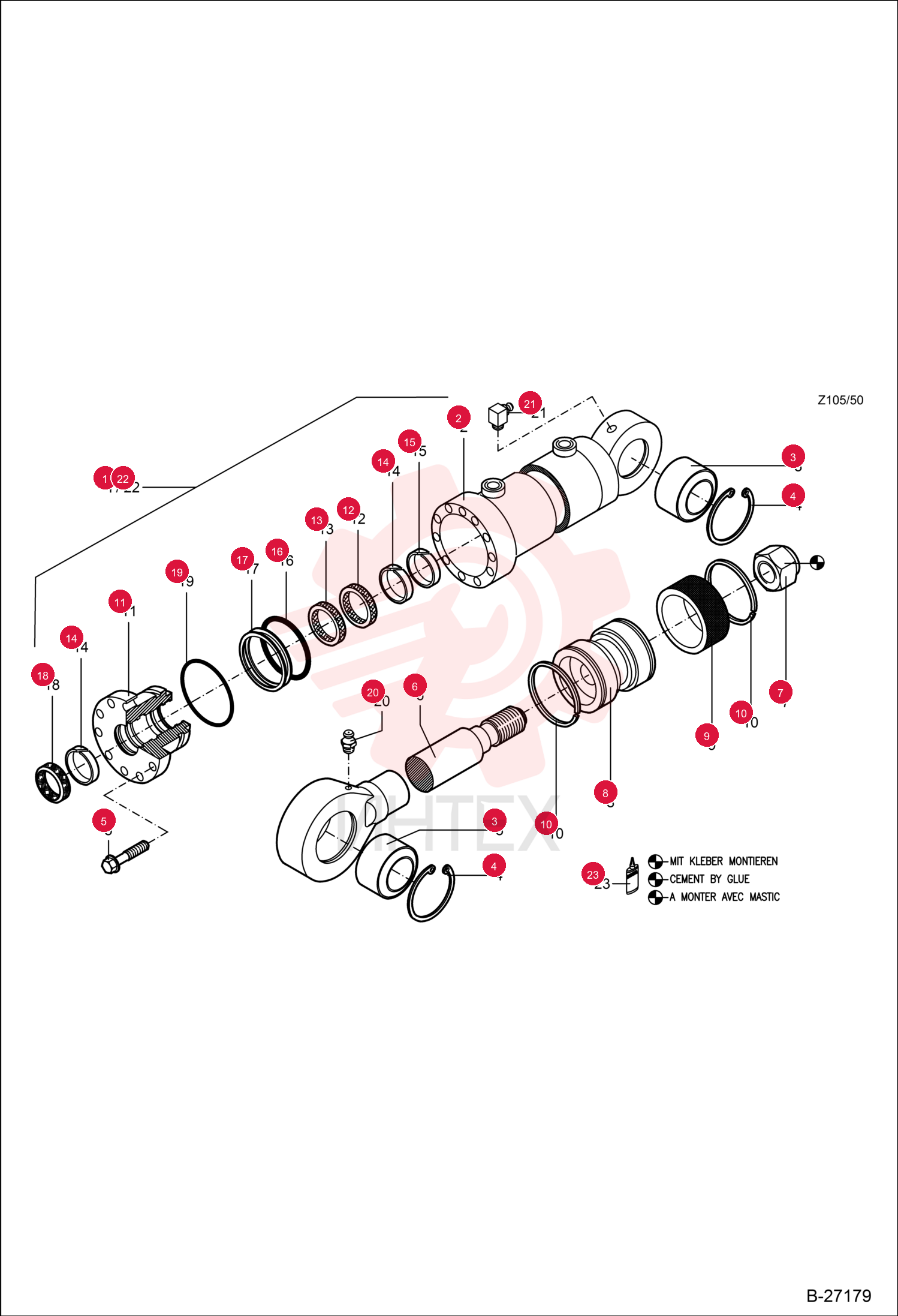 HYDR. CYLINDER 6501059000 (3)