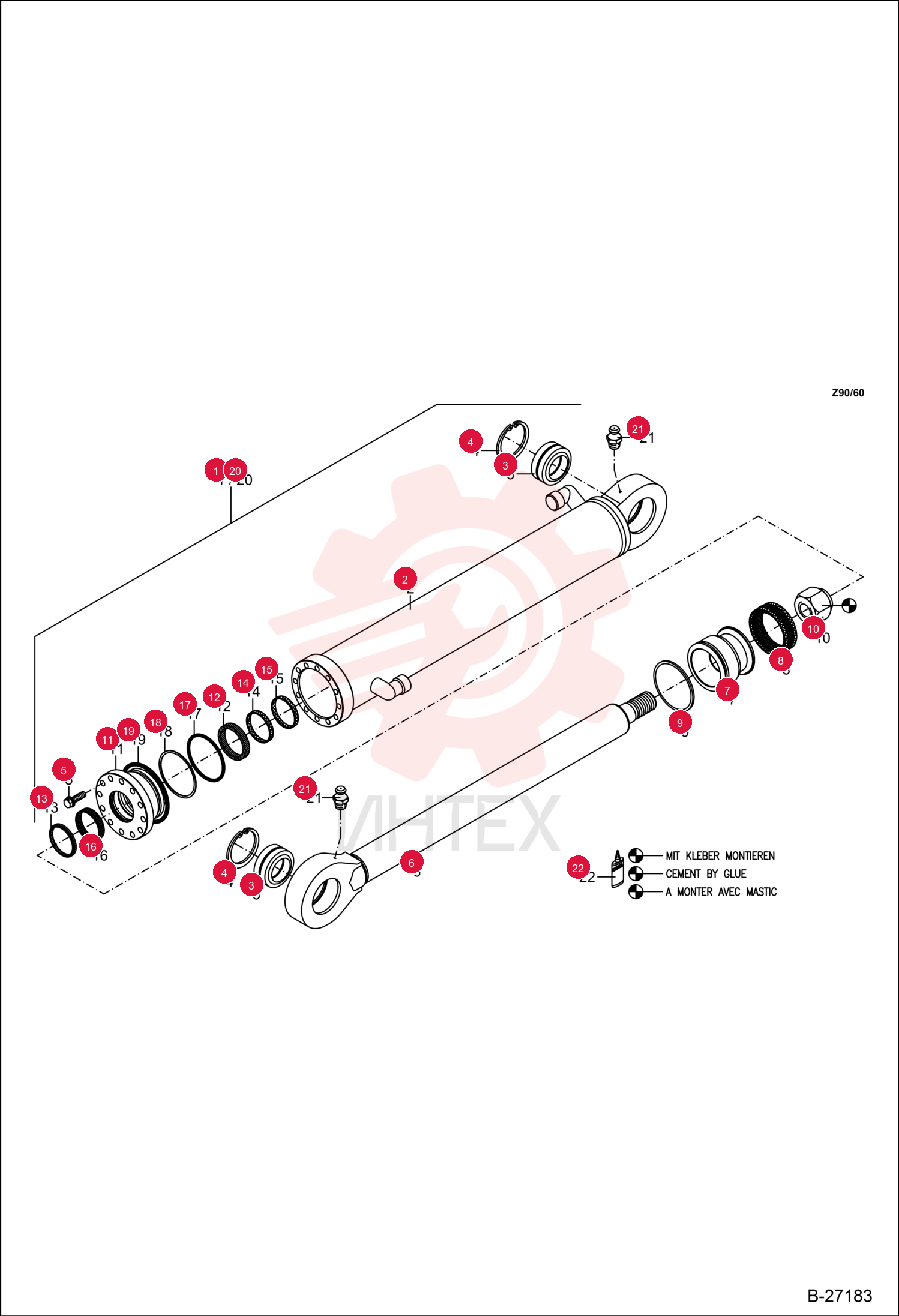 HYDR. CYLINDER 6500778700 (4)