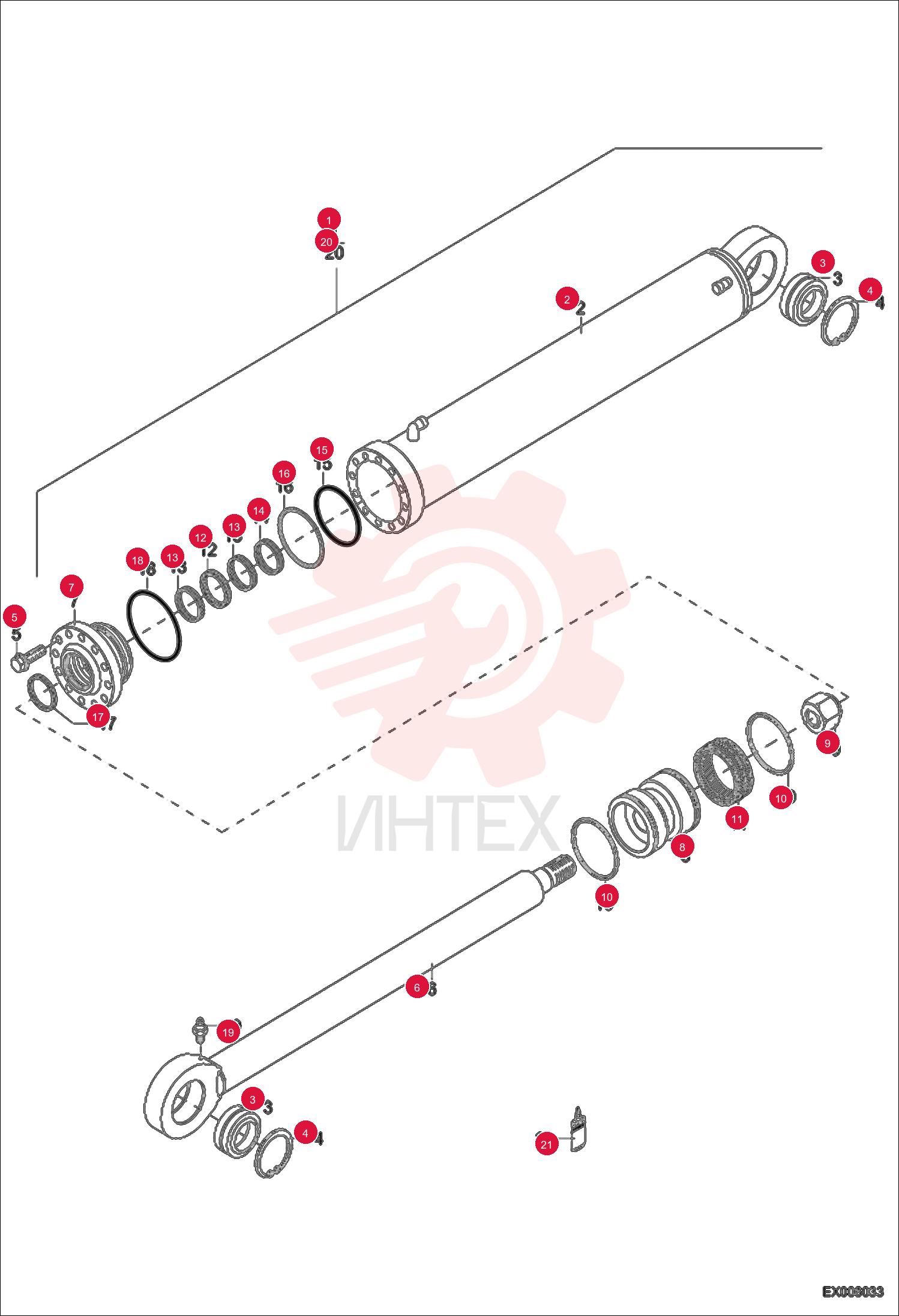HYDR. CYLINDER 6501088000 (4)