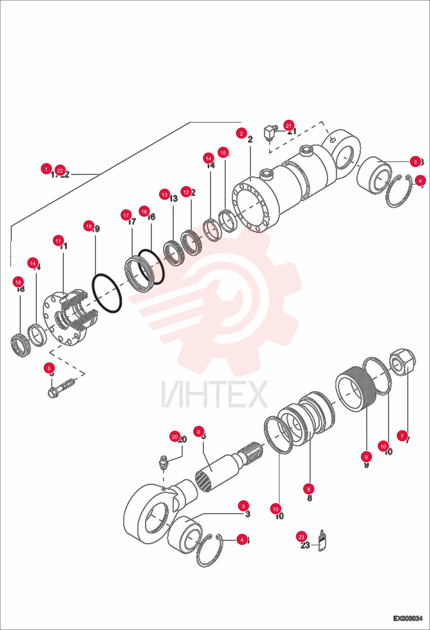 HYDR. CYLINDER 6501059000 (4)