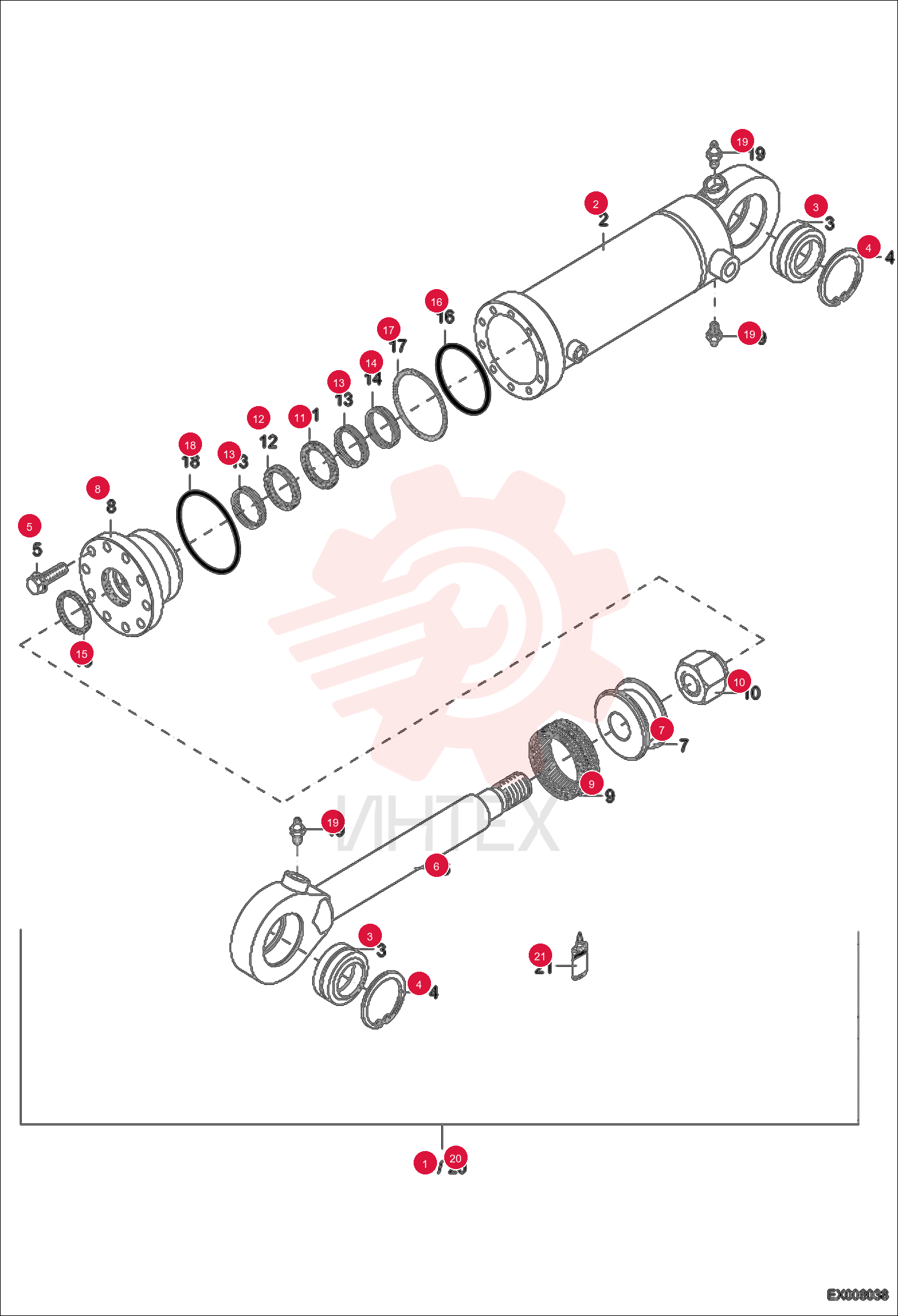 HYDR. CYLINDER 6500925500 (5)