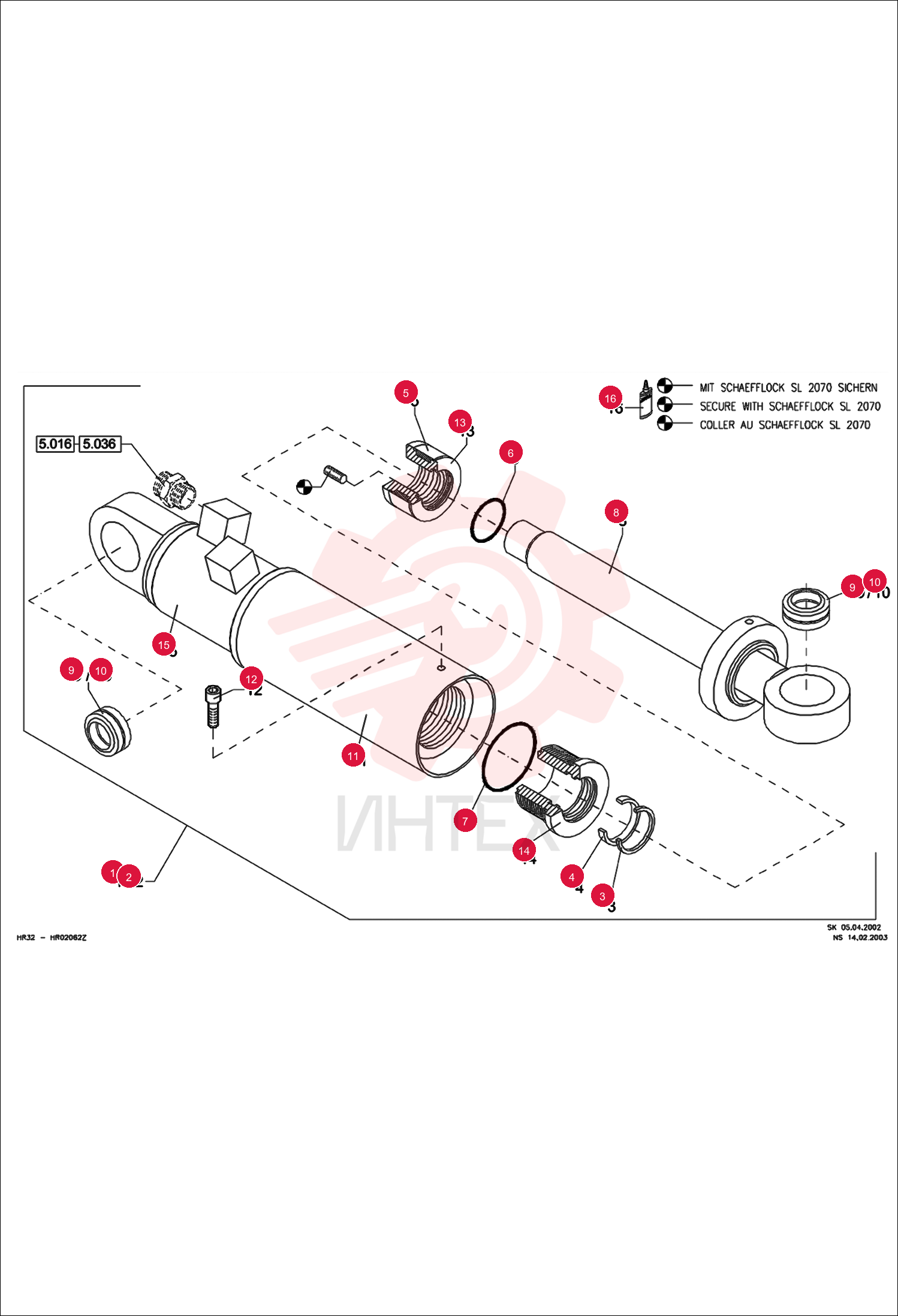 HYDR. CYLINDER 5018001009 (1)