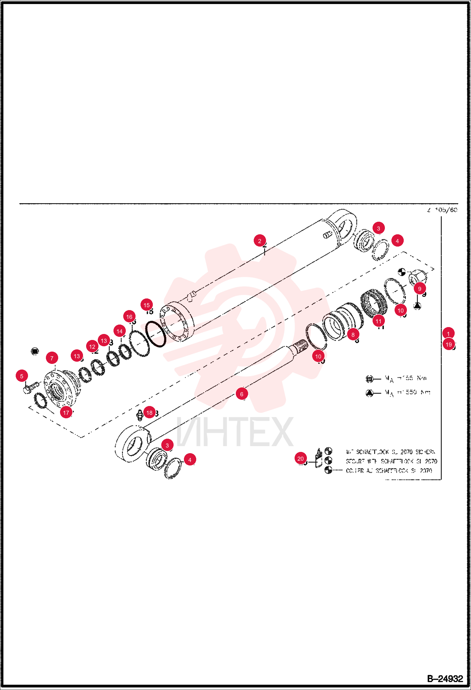 HYDR. CYLINDER 6501088000 (2)