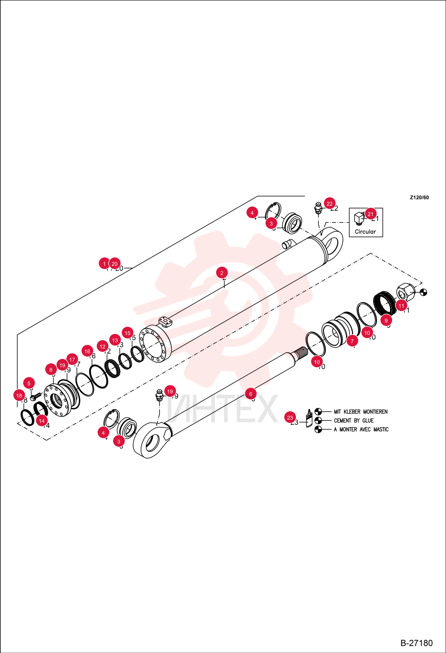 HYDR. CYLINDER 6501609000 (3)