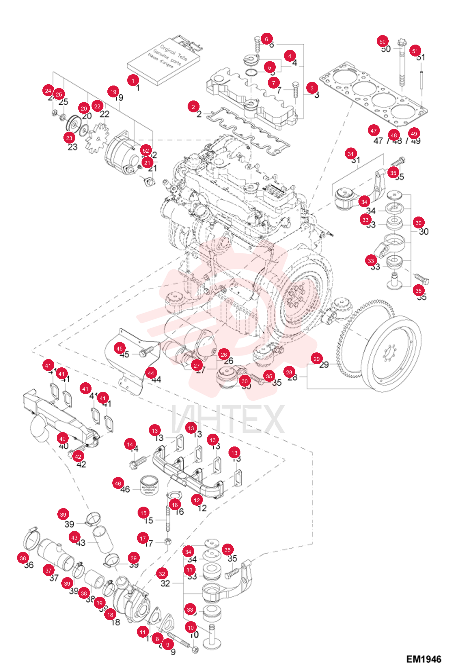 KIT, GASKET 5411663644 (1)