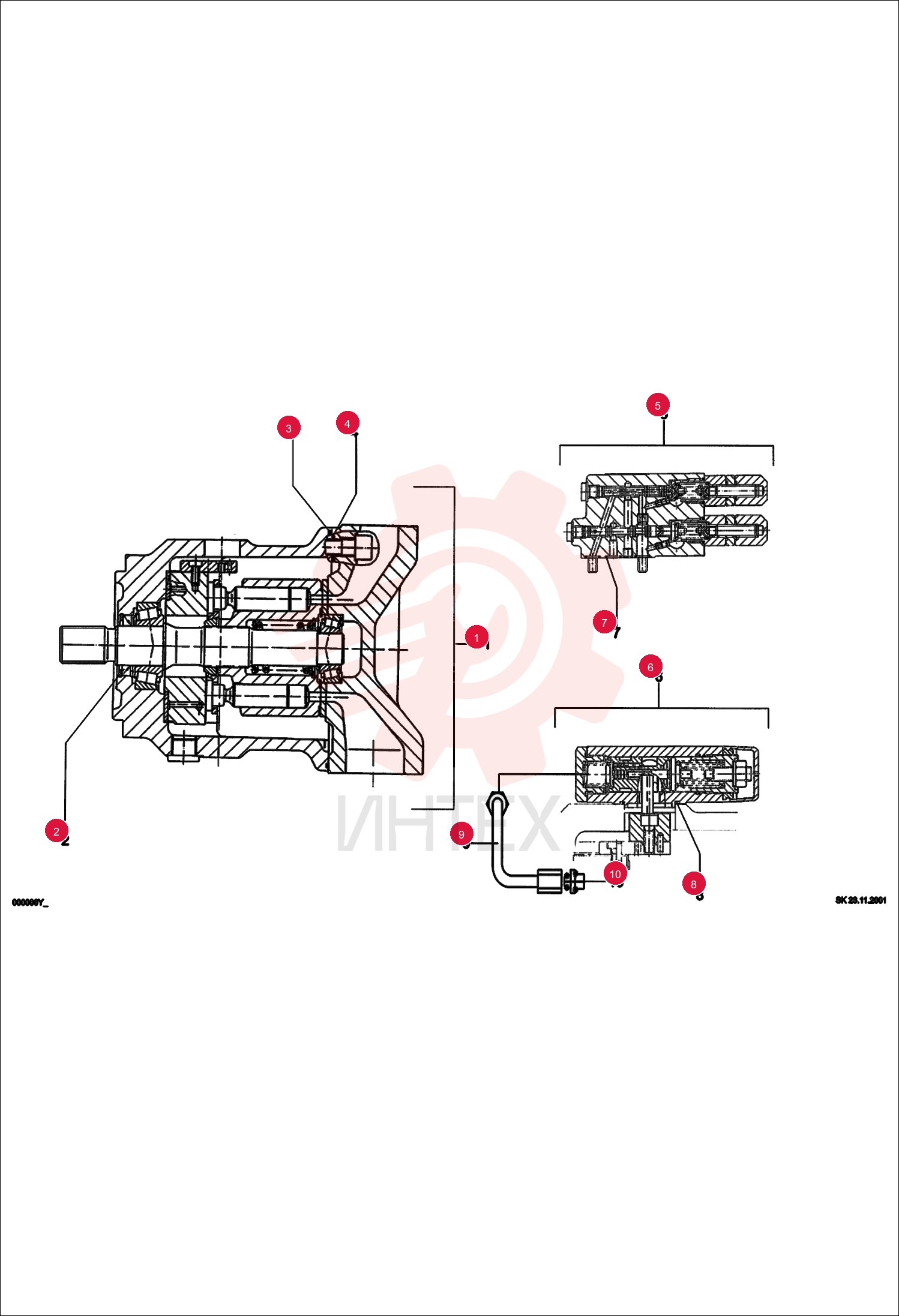 PUMP, HYD TANDEM 5364662010