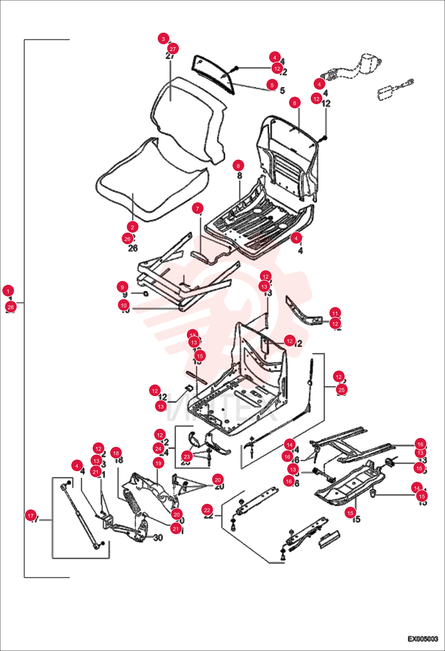 SEAT CLOTH ASSEMBLY 5305661700 (4)