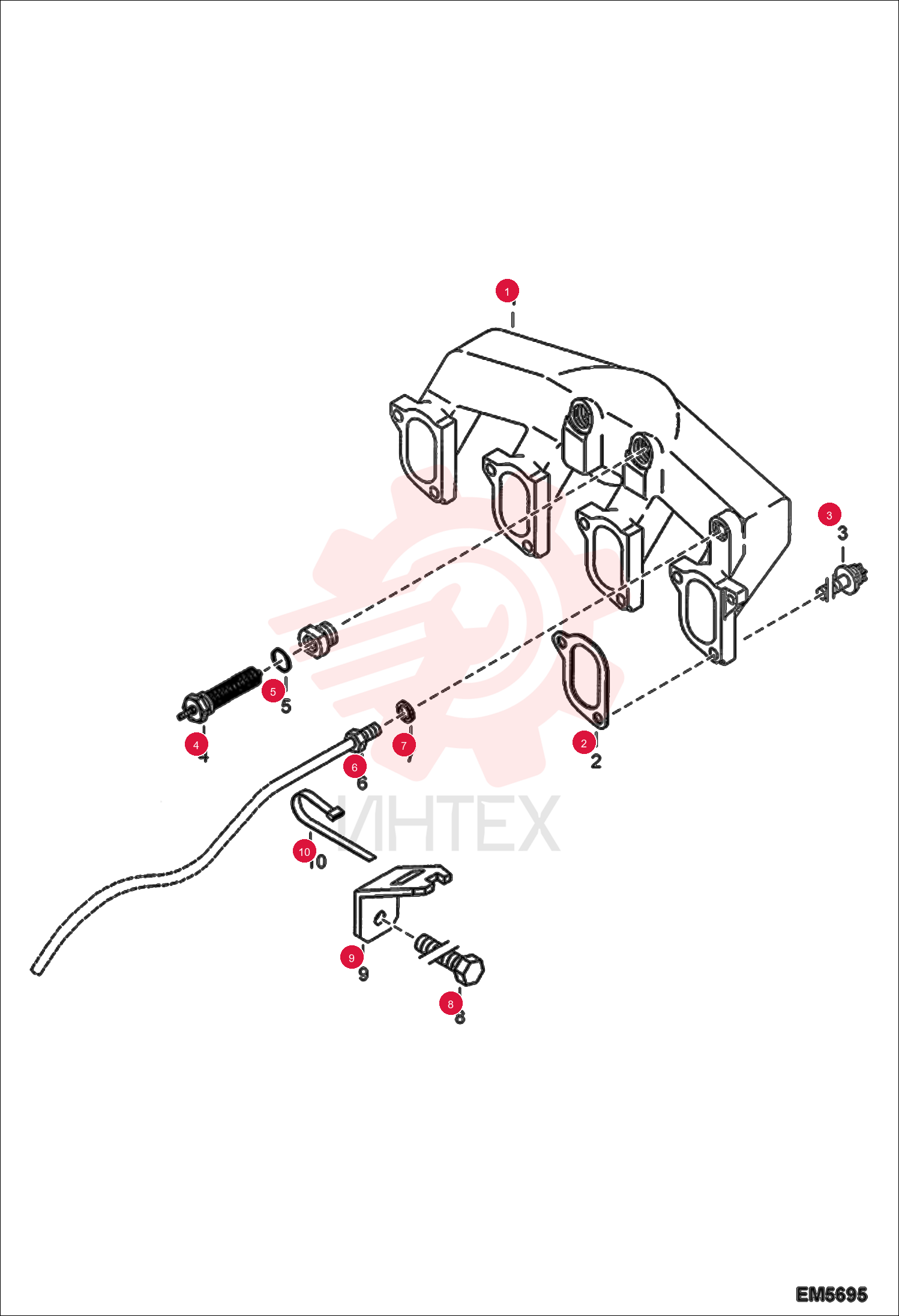 SUCTION PIPE 5411664418