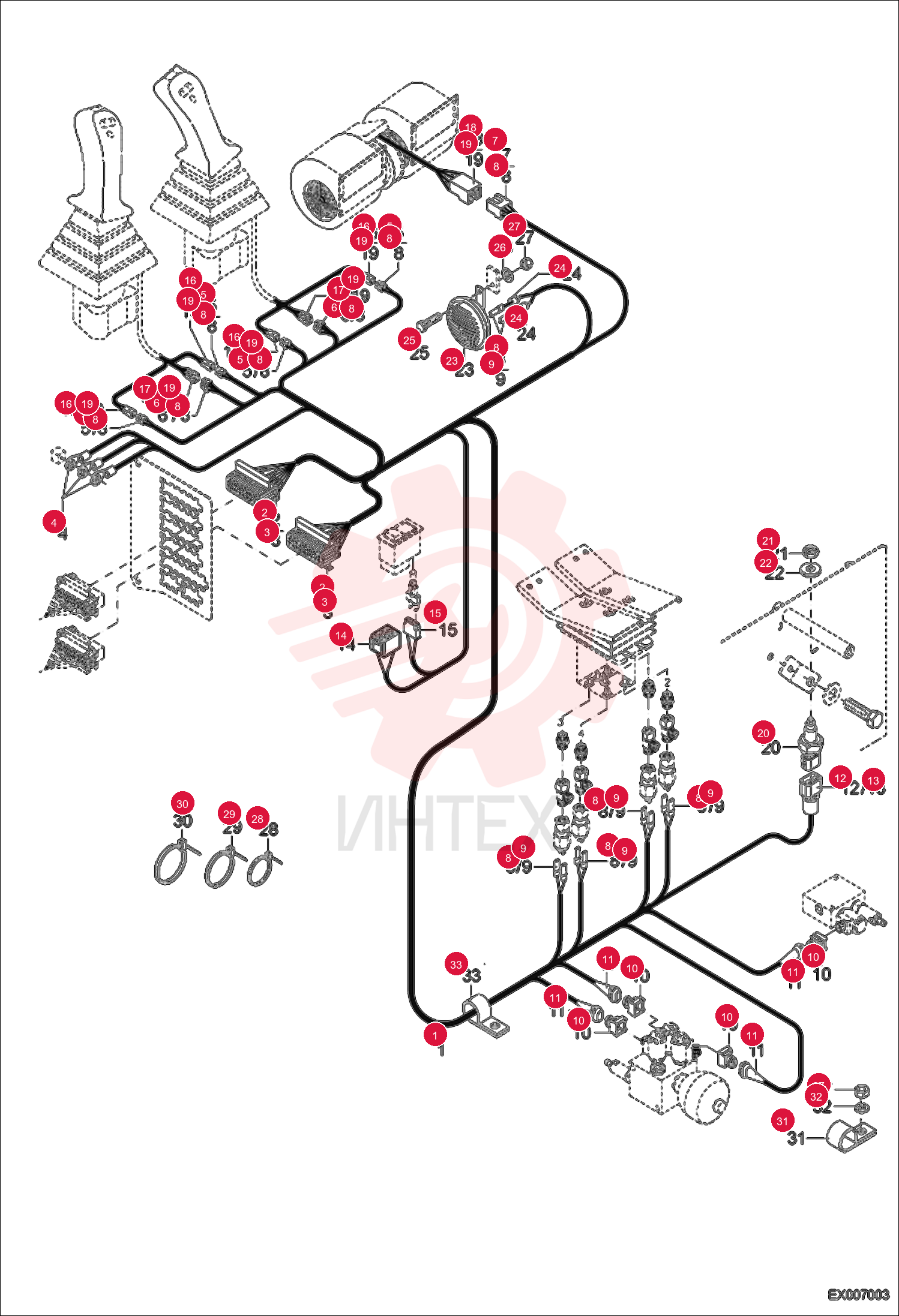 WIRE HARNESS CPL. 0234007070 (4)