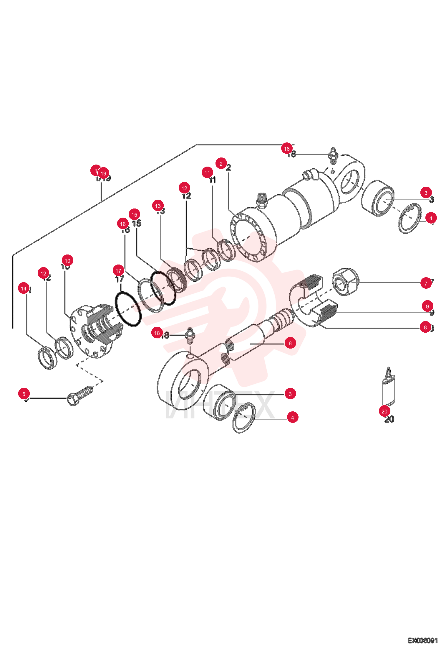 CYLINDER, HYD 6500782000 (2)