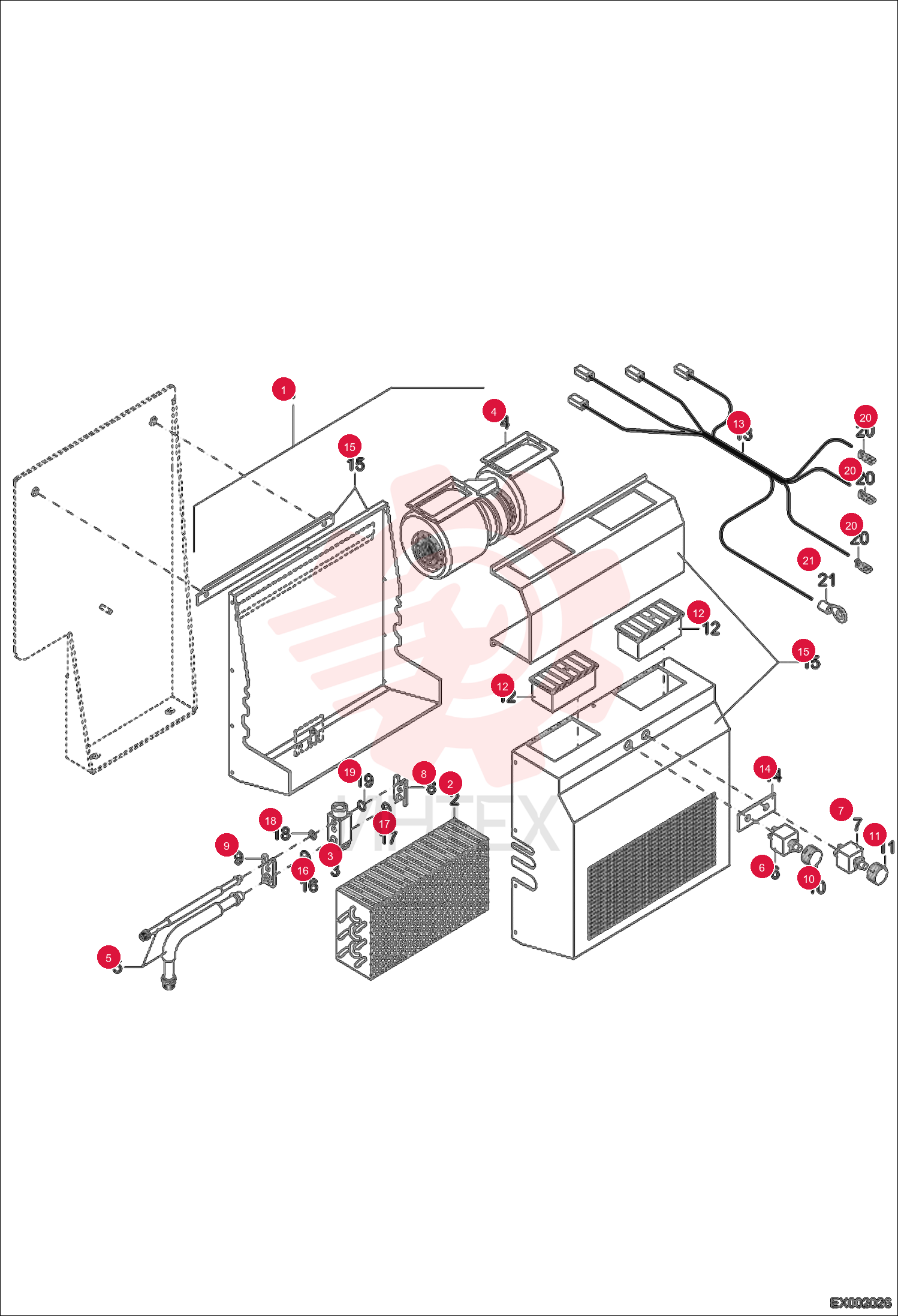 EVAPORATOR 5436662033