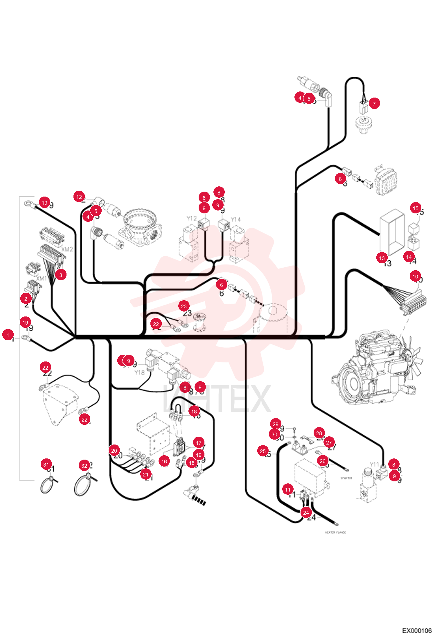 HARNESS, WIRE CPL. 0207507060