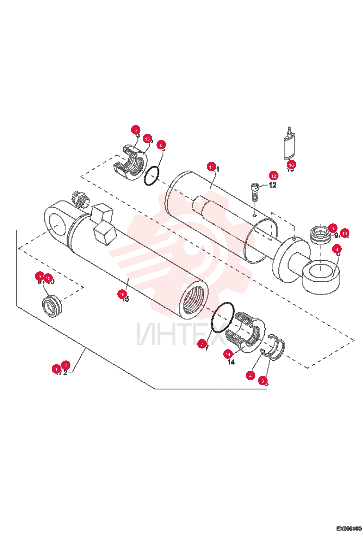 HYDR. CYLINDER 5018001009 (2)