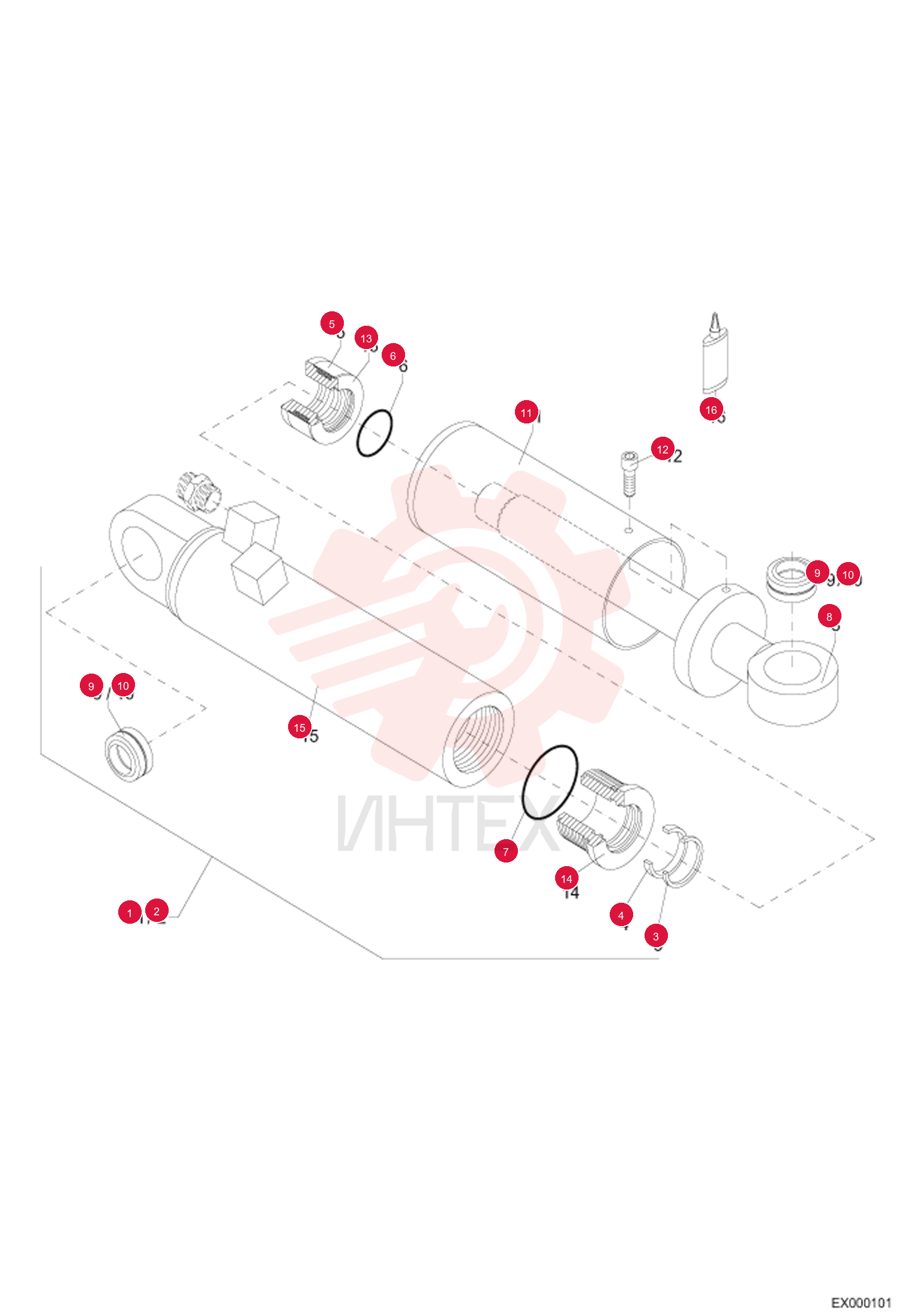 HYDR. CYLINDER 5018001009 (1)
