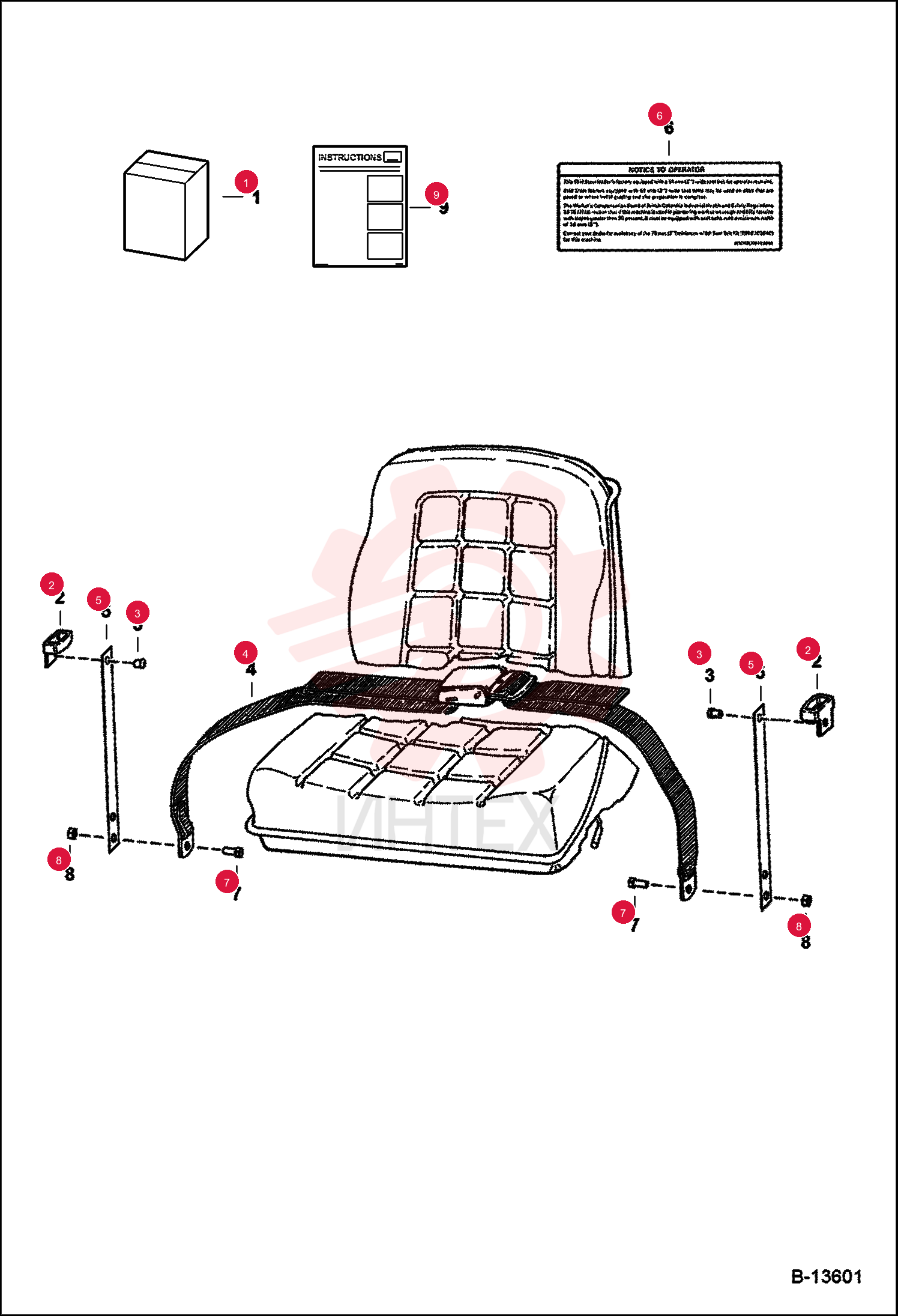 KIT, SEAT BELT 6703640