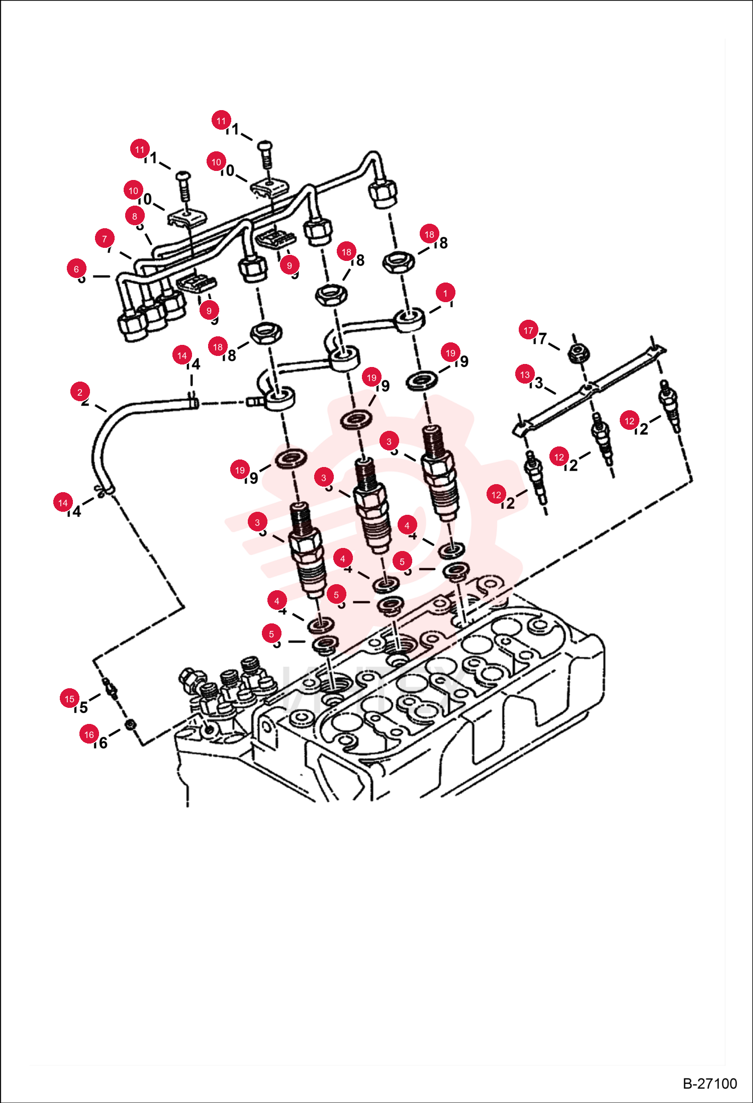 PIPE INJECTOR RETURN LINE 6670463 (1)